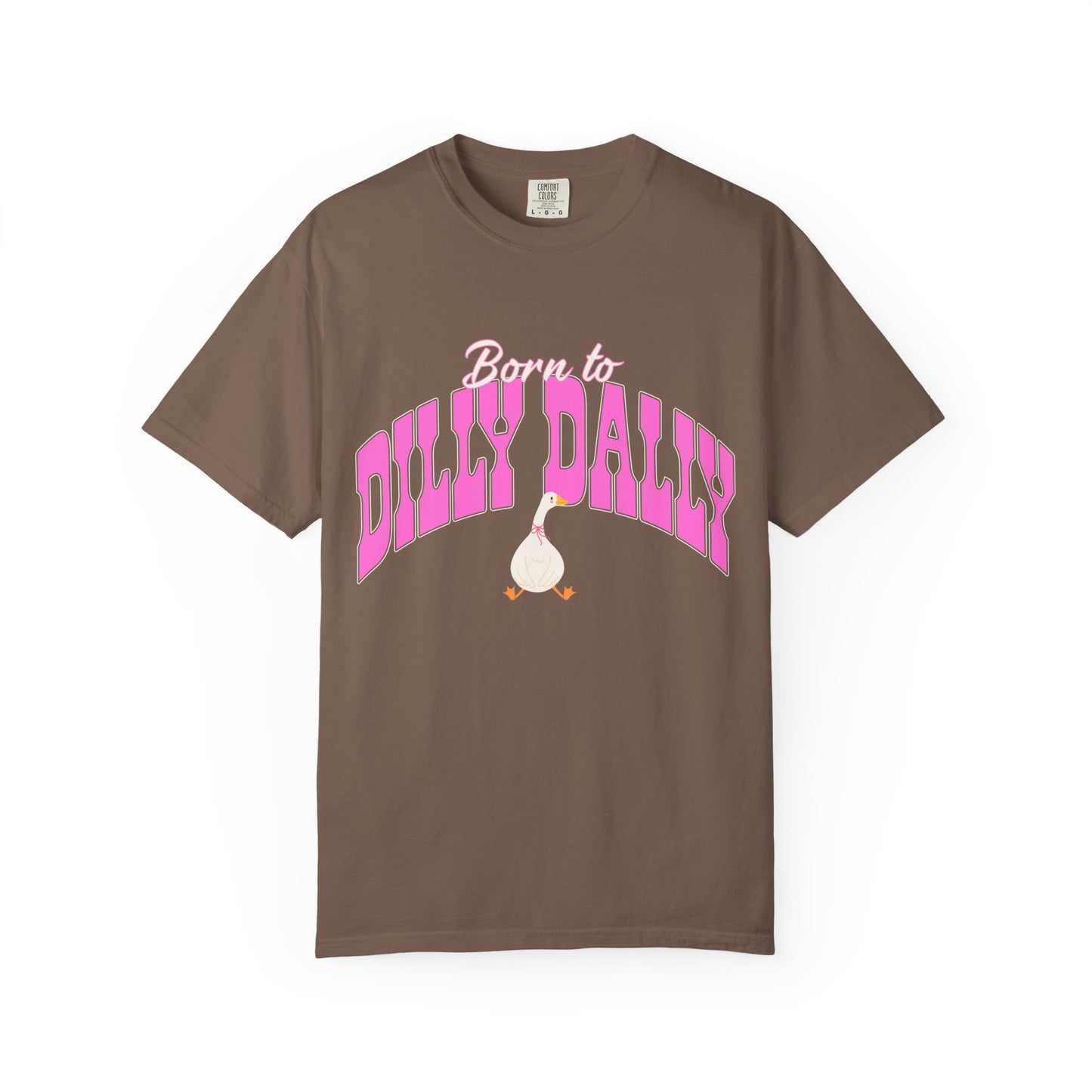 Dilly Dally Pink Arch Graphic Tee