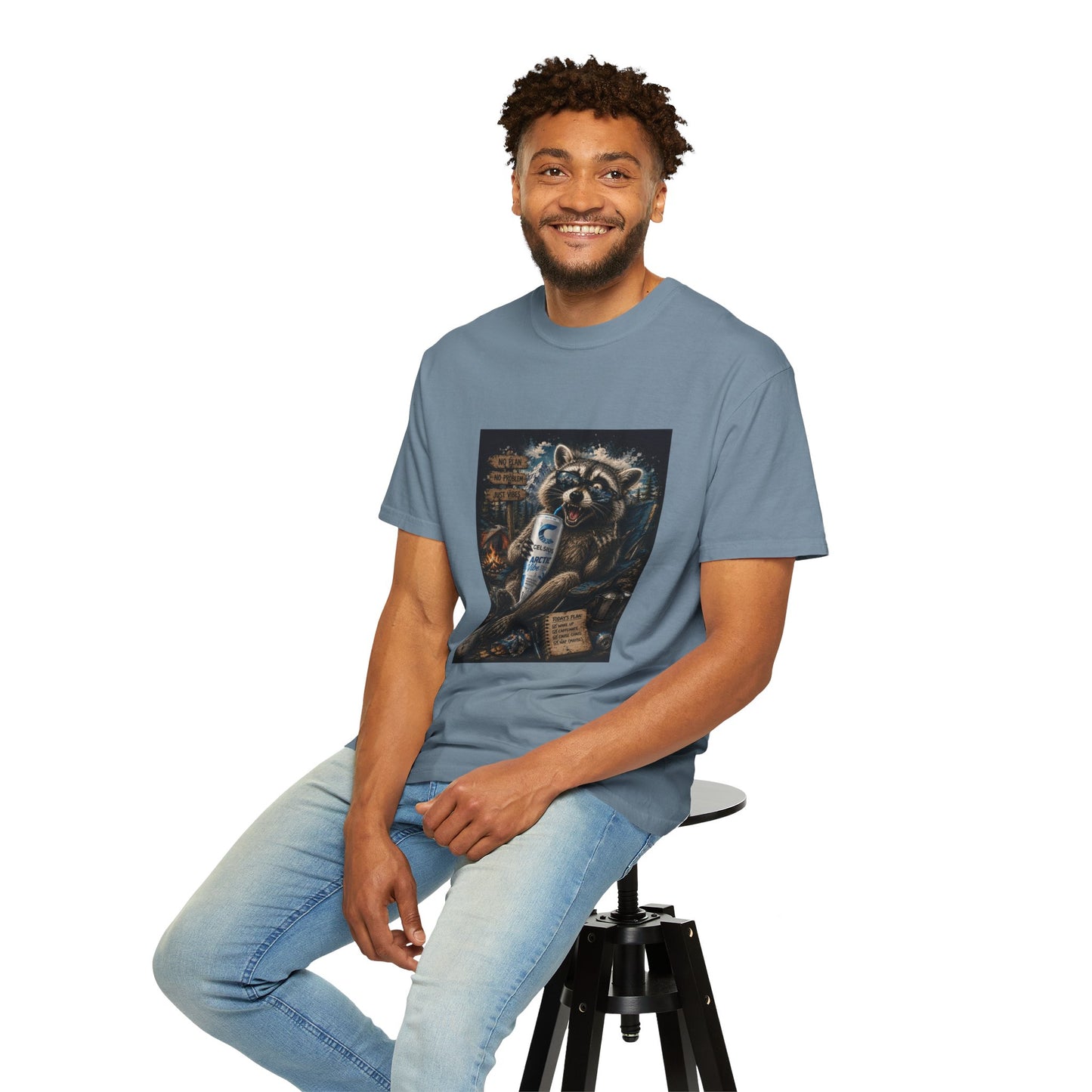 Raccoon Mischief Graphic T-Shirt — Arctic Vibe Celsius