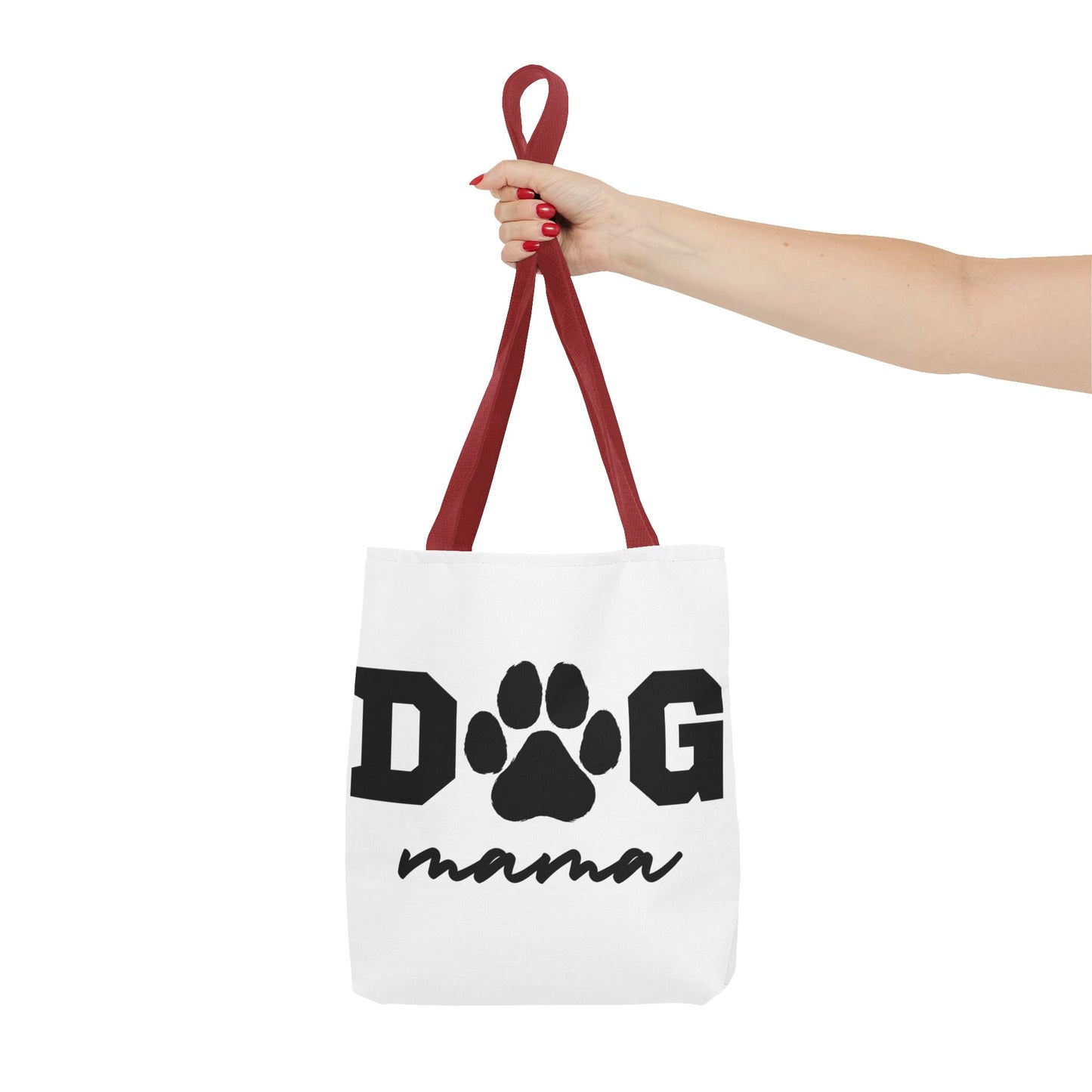 Dog Mama Tote Bag — Paw Print Canvas Tote for Pet Moms