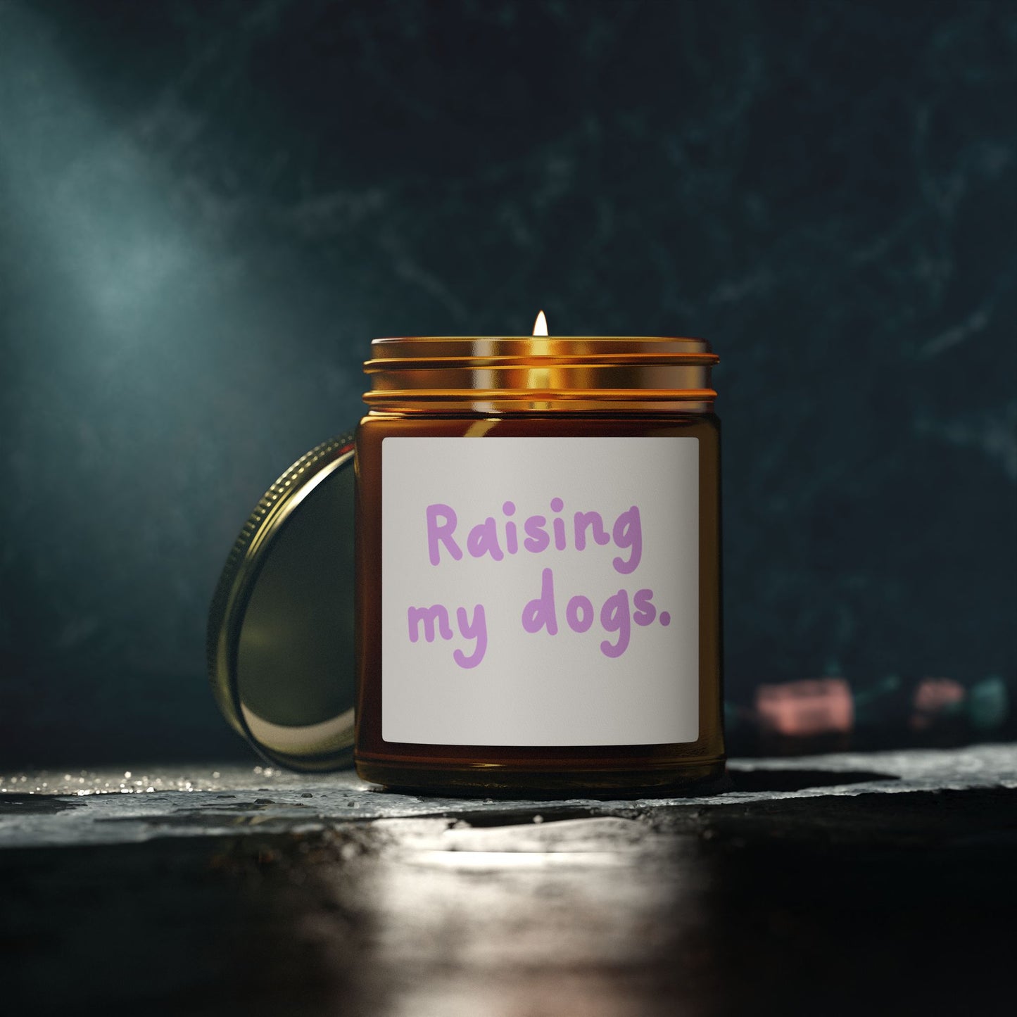 Raising My Dogs Scented Candle — Coconut Apricot Wax (4oz & 9oz)