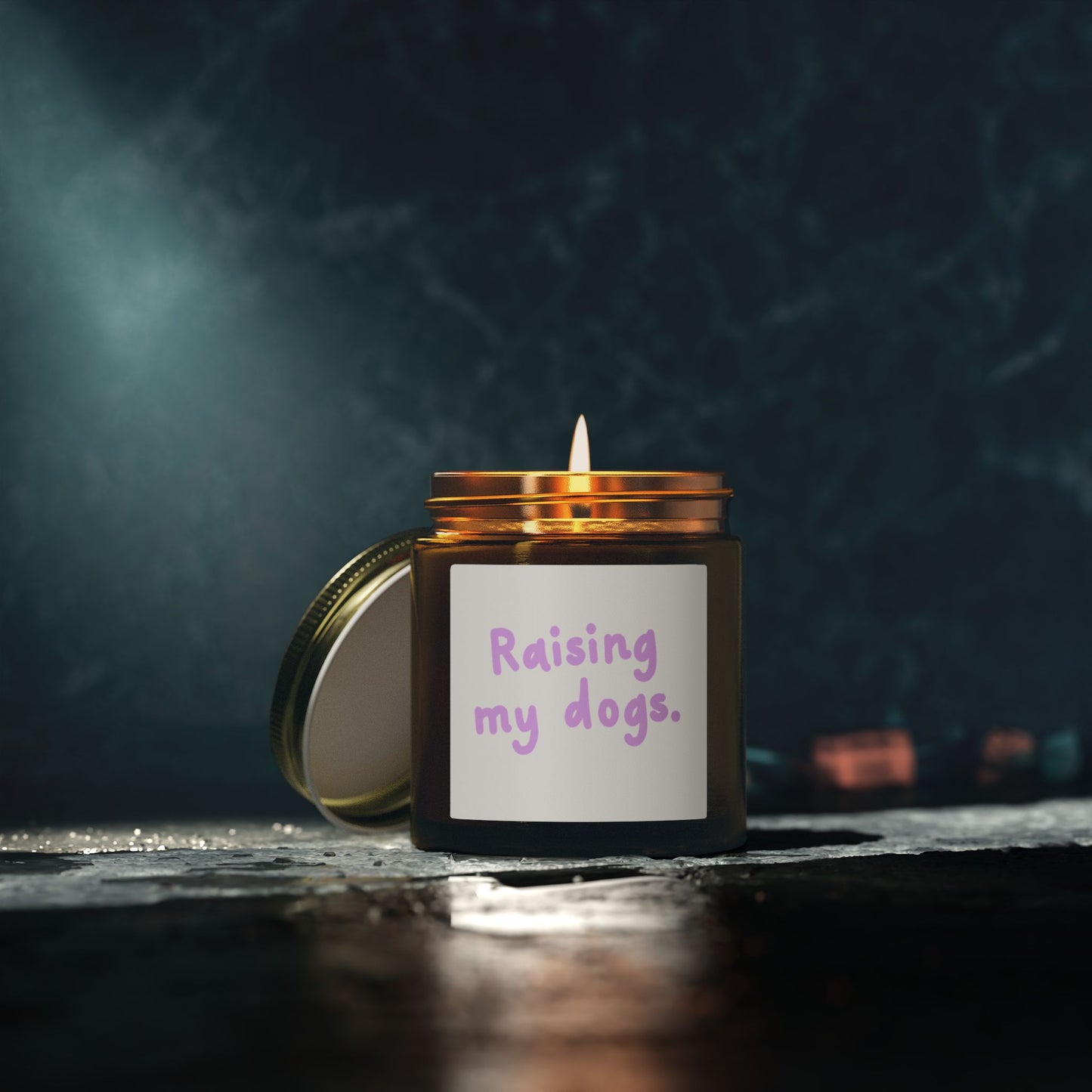 Raising My Dogs Scented Candle — Coconut Apricot Wax (4oz & 9oz)
