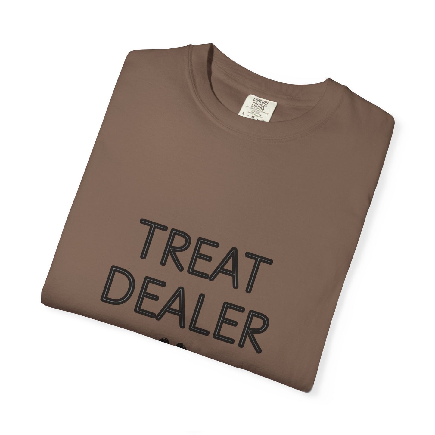 Treat Dealer T-Shirt — Funny Dog Lover Tee with Paw Print
