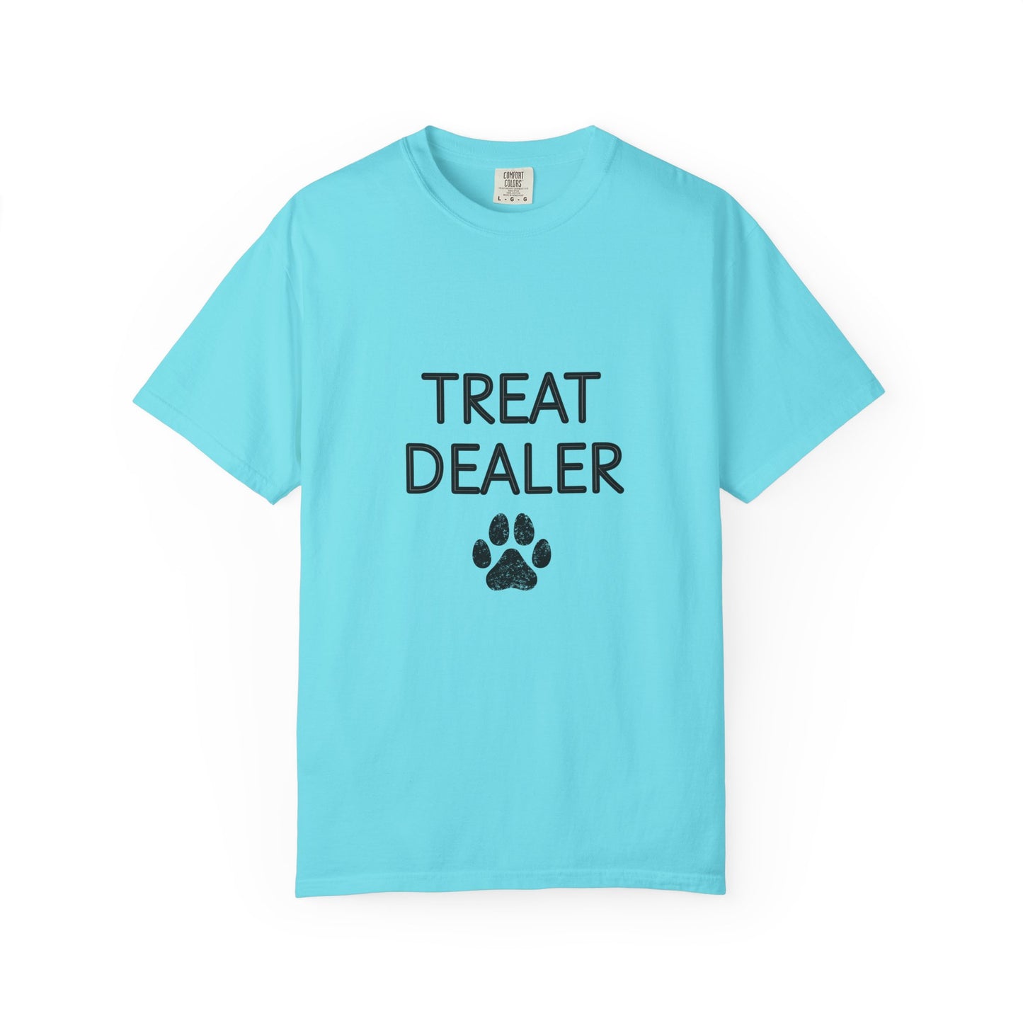Treat Dealer T-Shirt — Funny Dog Lover Tee with Paw Print
