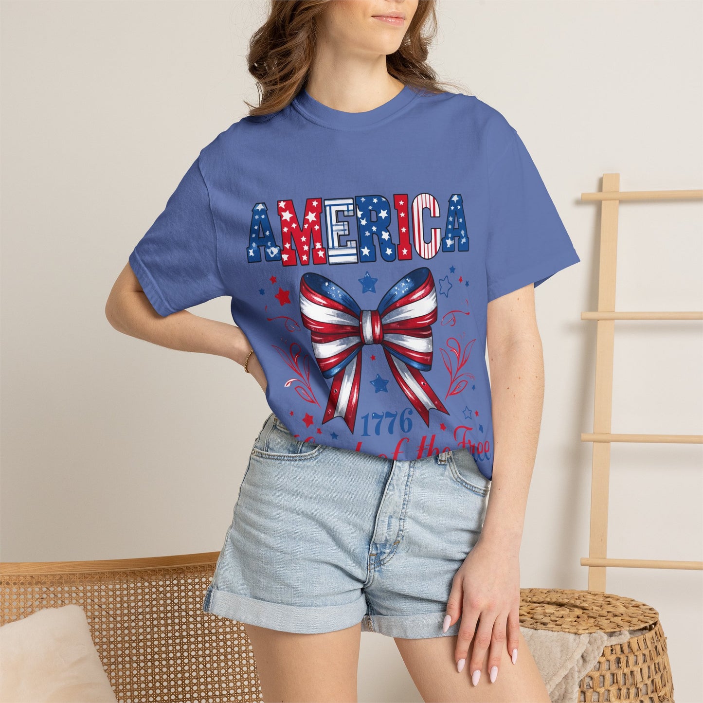 America 1776 'Land of the Free' Patriotic T-Shirt