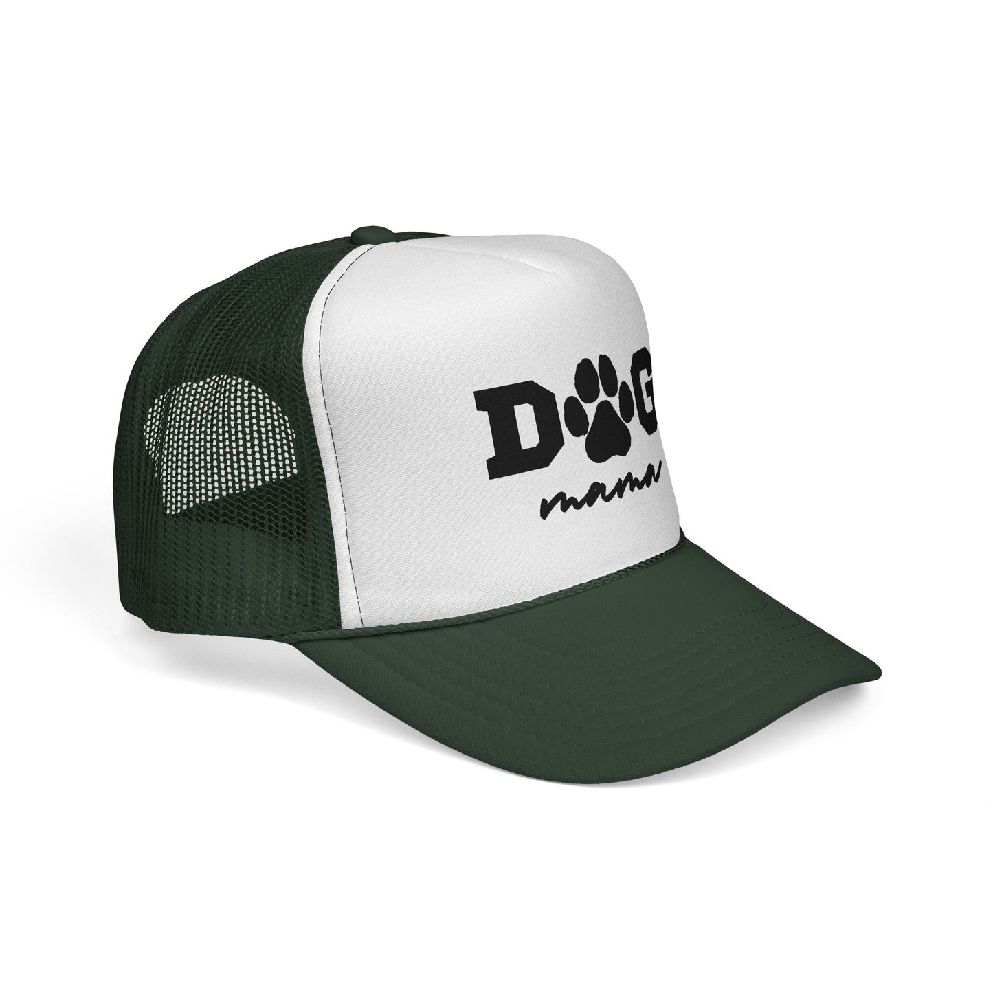 Dog Mama Trucker Hat – Paw Print Mesh Cap for Dog Lovers
