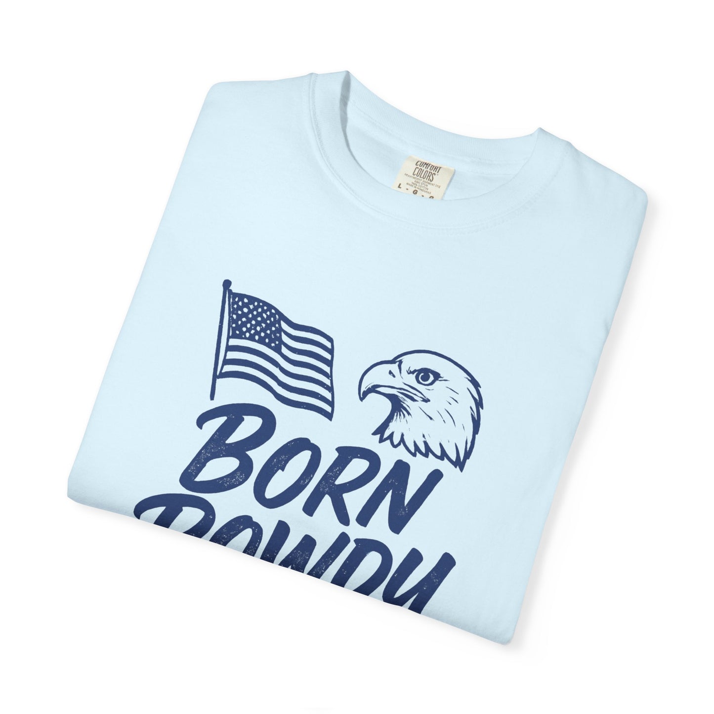 Born Rowdy Patriotic T-Shirt — American Flag & Eagle Liberty Design