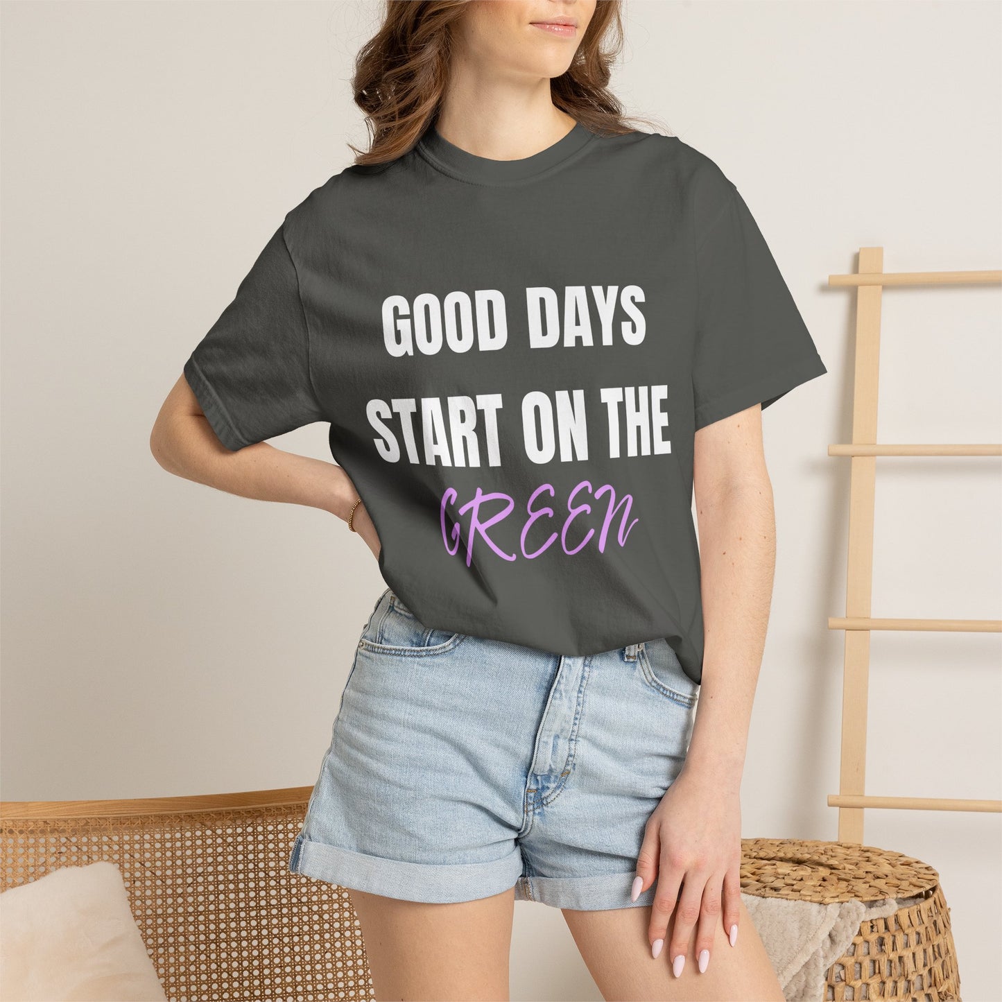 Good Days Start on the Green- Golf Tee