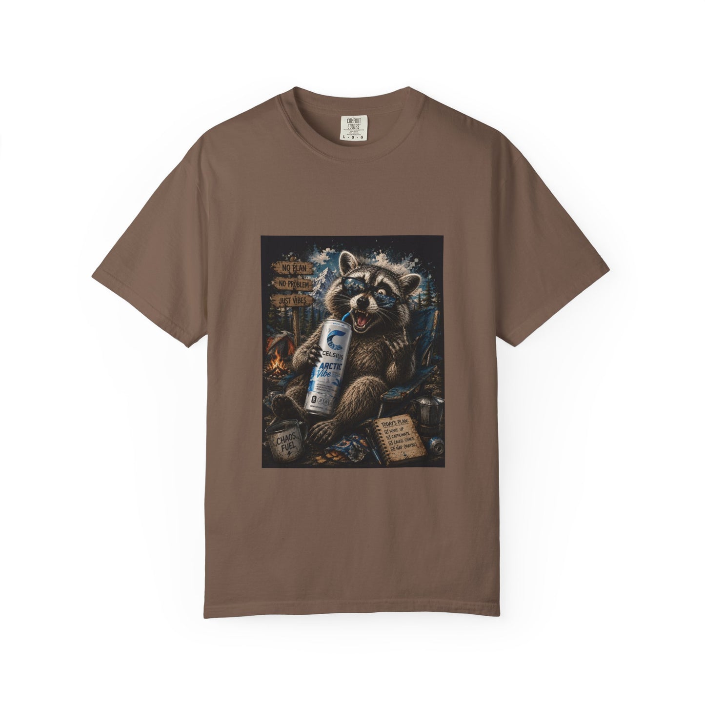 Raccoon Mischief Graphic T-Shirt — Arctic Vibe Celsius