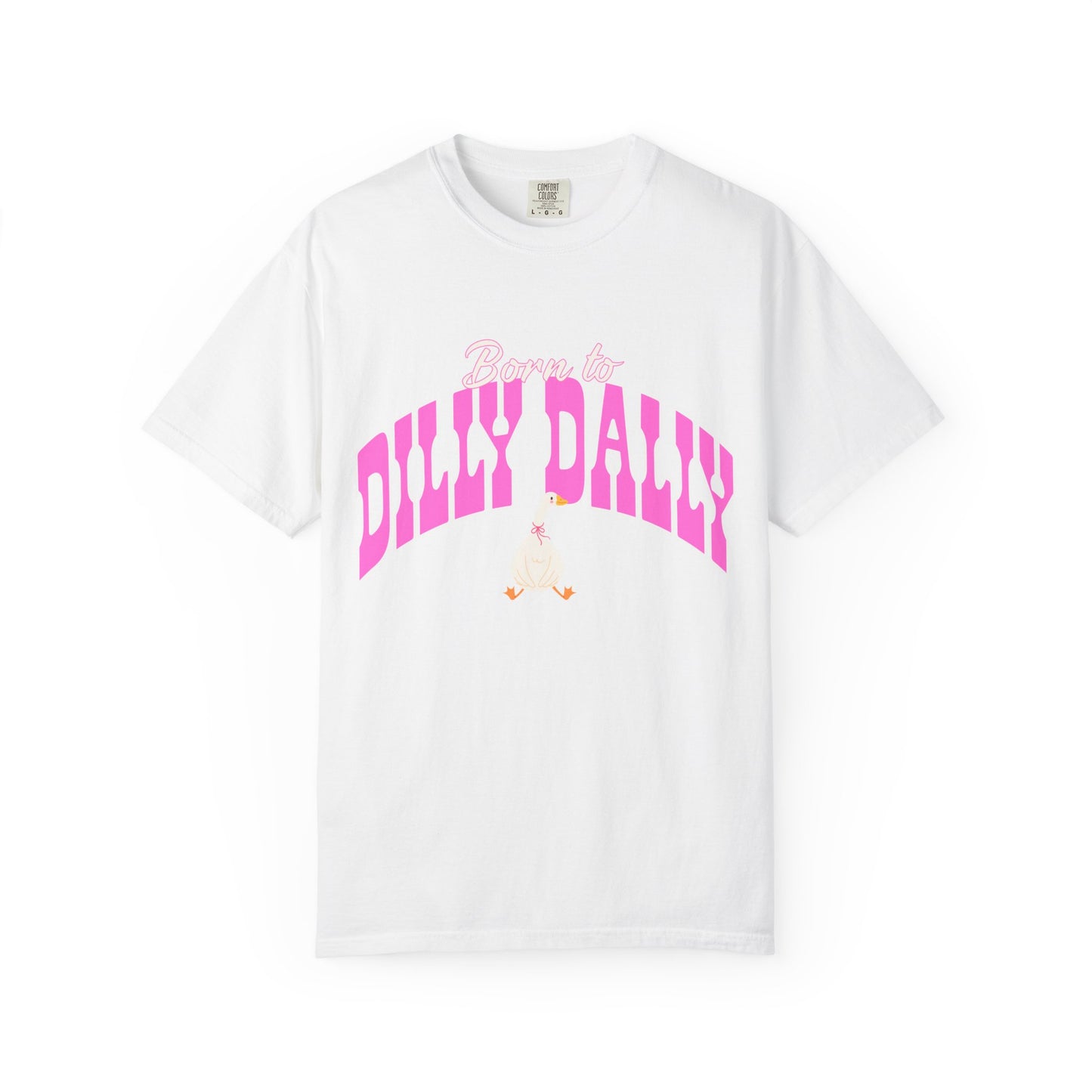 Dilly Dally Pink Arch Graphic Tee