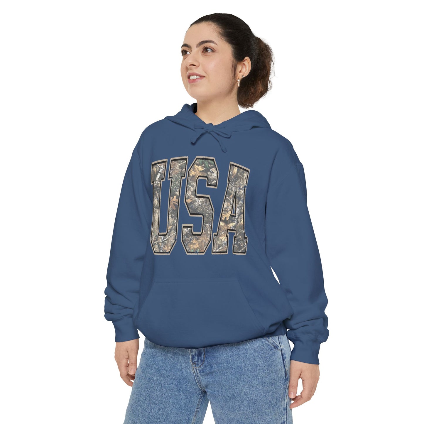 USA Camo Hoodie — Military-Inspired Patriotic Pullover