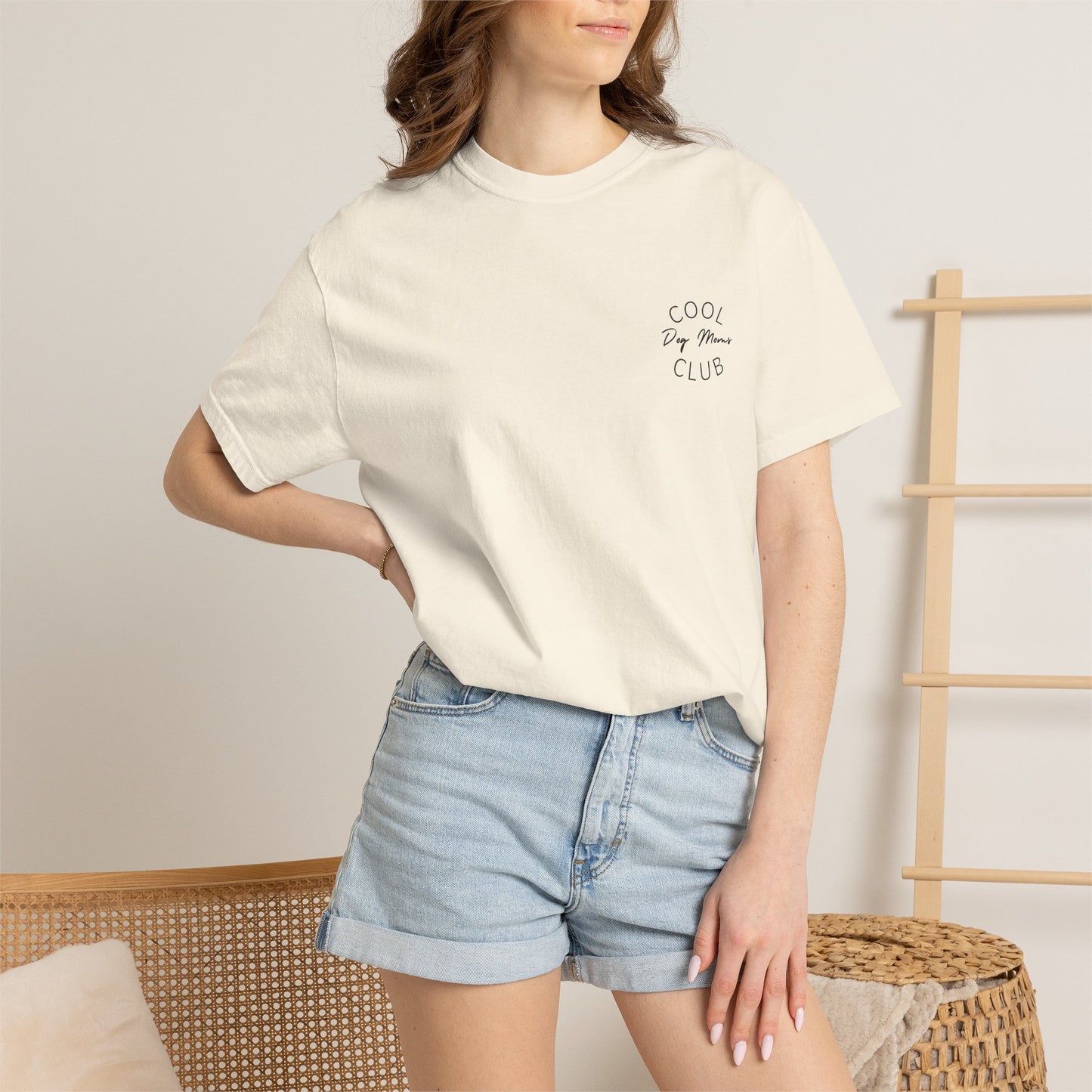 Cool Dog Moms Club T-Shirt- Black Print