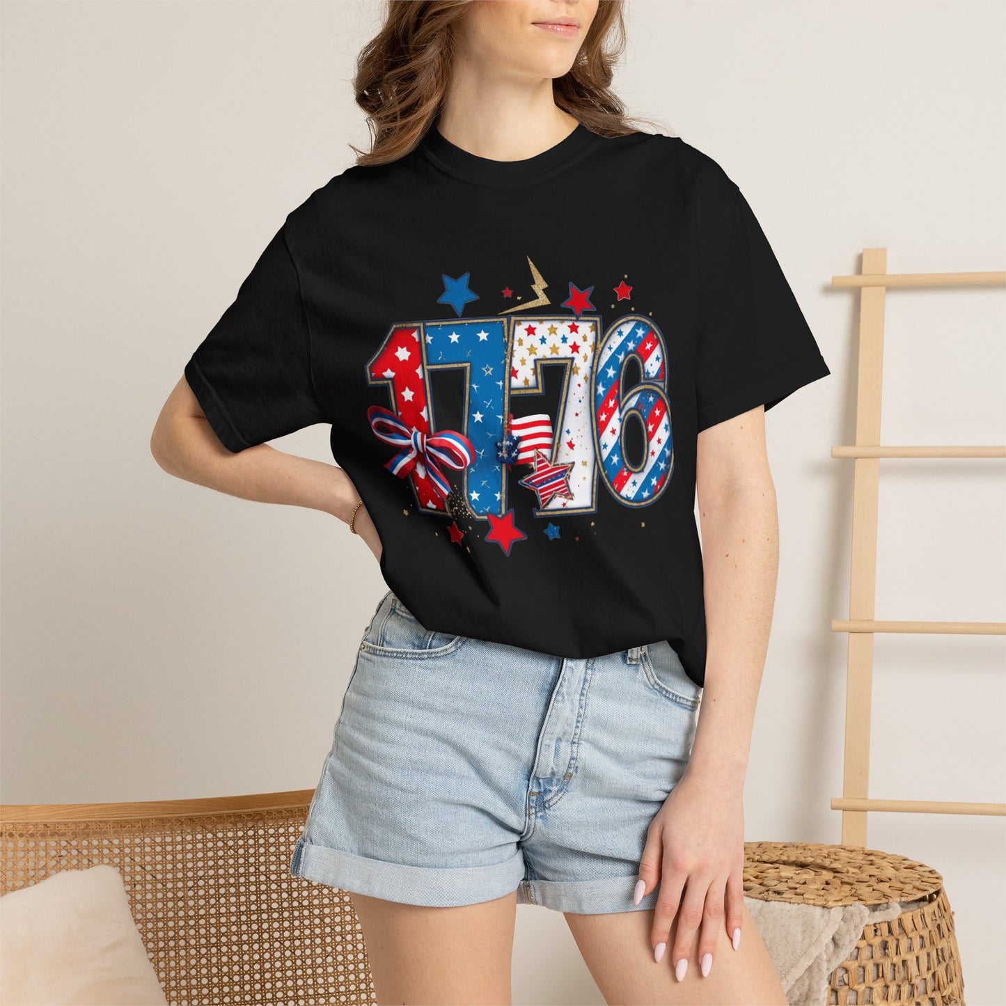 1776 Patriotic T-Shirt — American Flag Stars & Stripes Independence Day Tee
