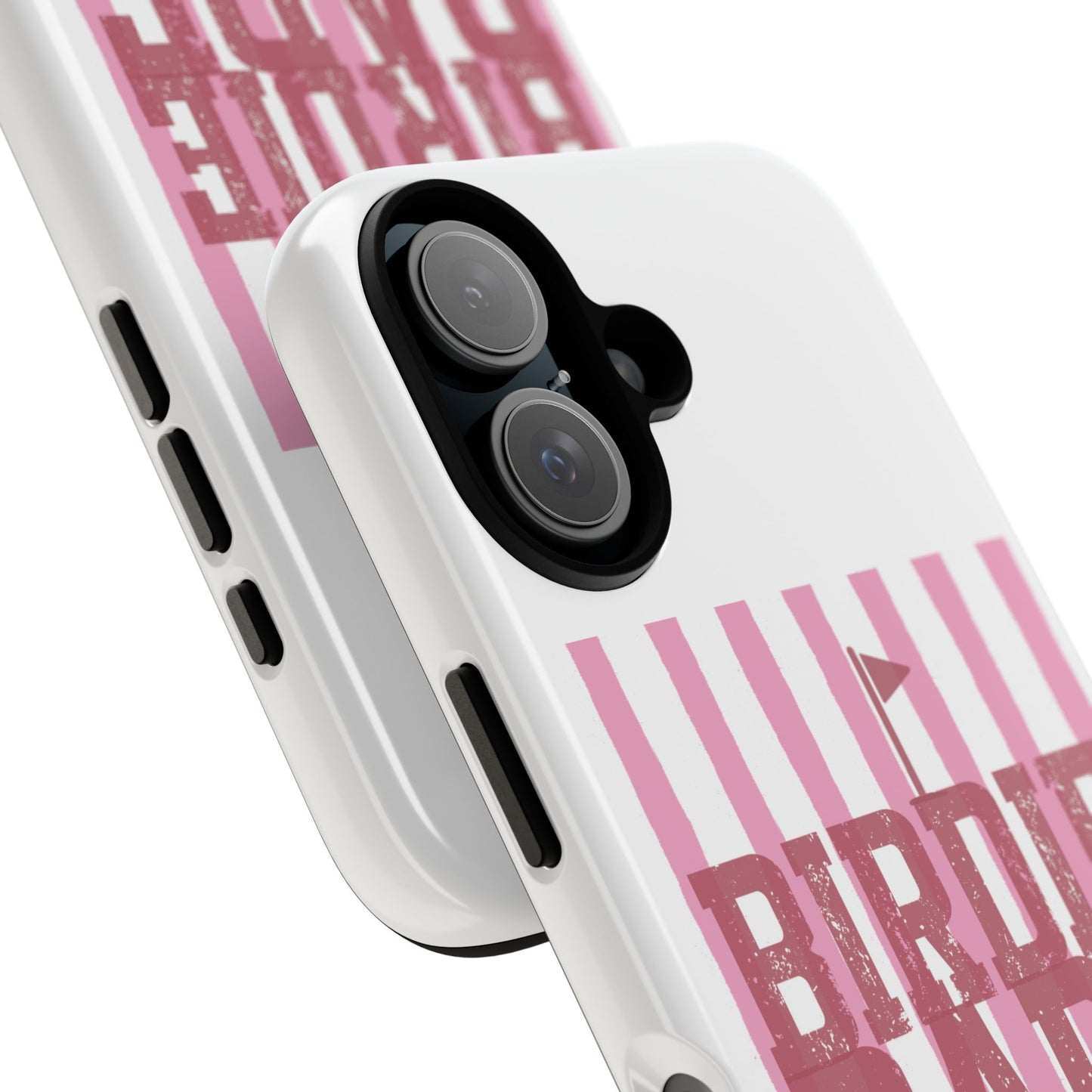 Birdie Babe Phone Case — Pink Striped Golf iPhone Case