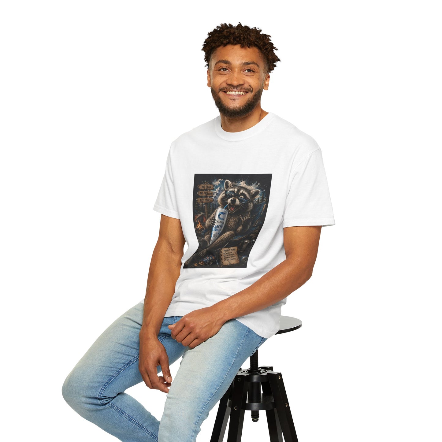 Raccoon Mischief Graphic T-Shirt — Arctic Vibe Celsius