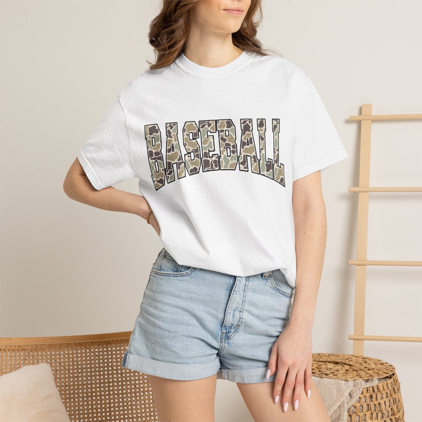 Baseball Camo Graphic T-Shirt
