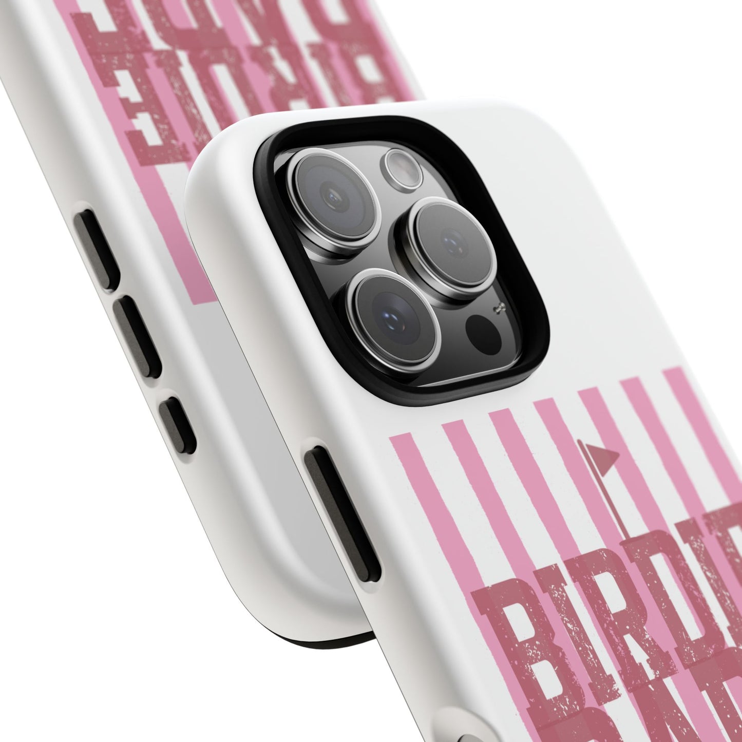 Birdie Babe Phone Case — Pink Striped Golf iPhone Case