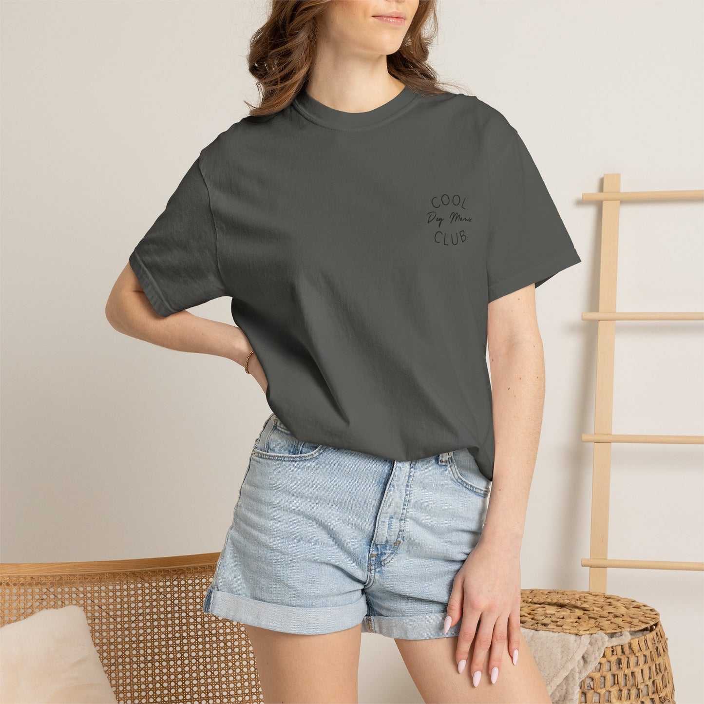Cool Dog Moms Club T-Shirt- Black Print