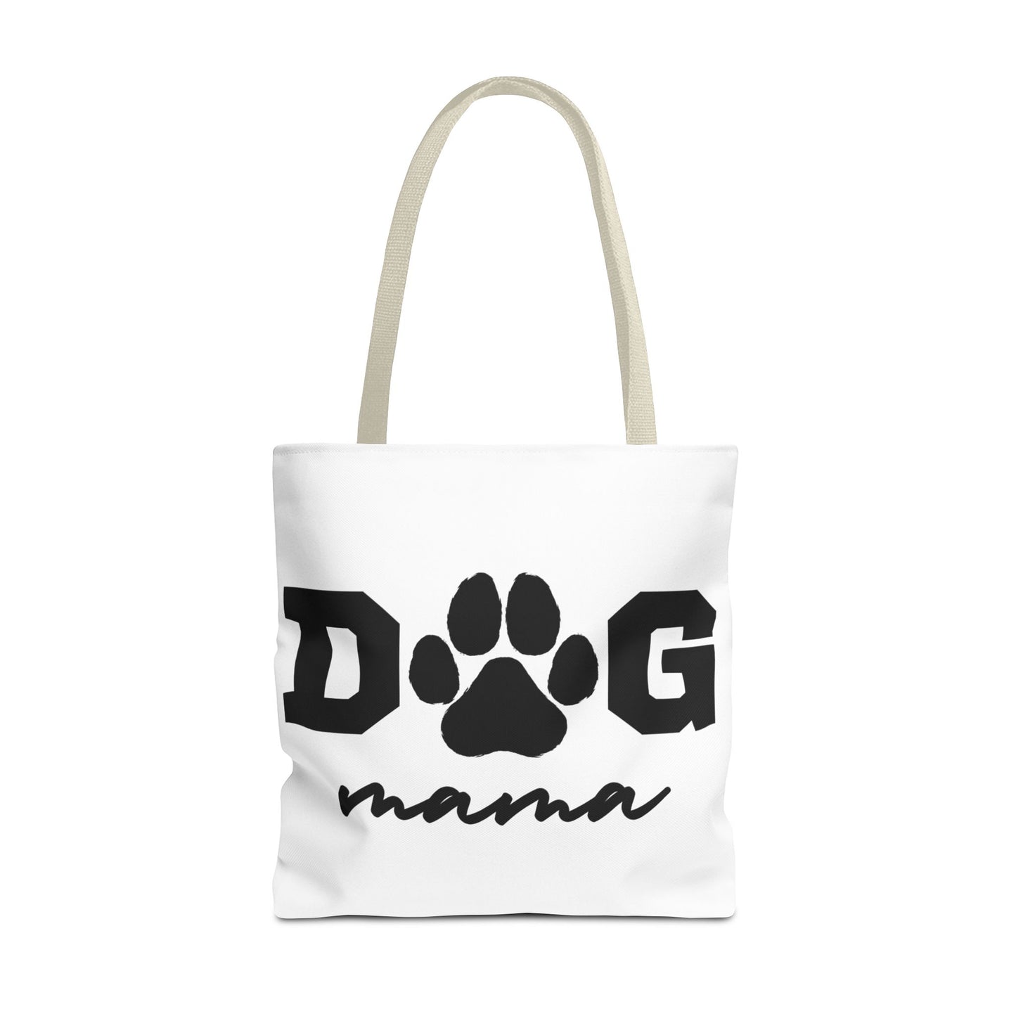 Dog Mama Tote Bag — Paw Print Canvas Tote for Pet Moms