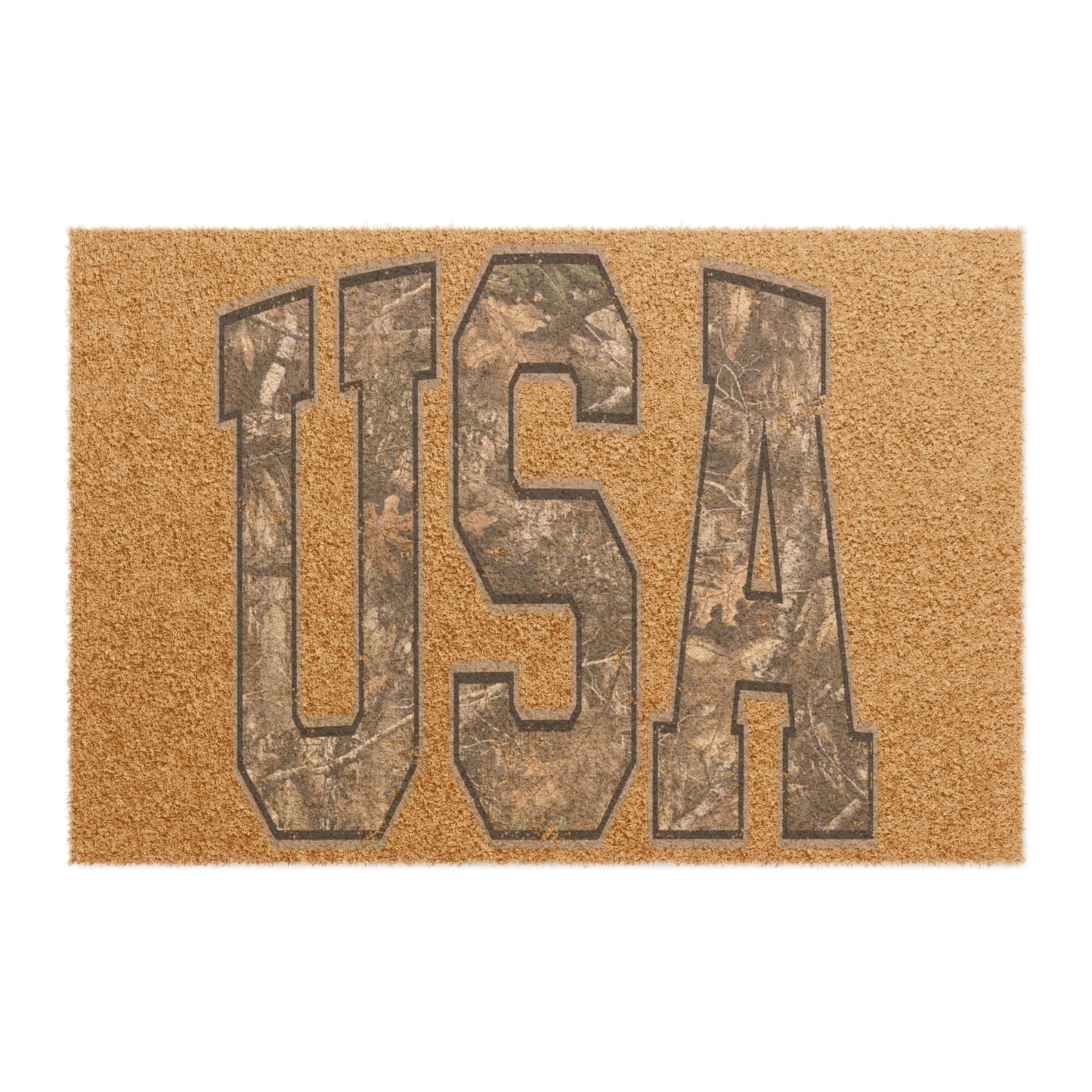 USA Camo Doormat — Patriotic Outdoor Welcome Mat