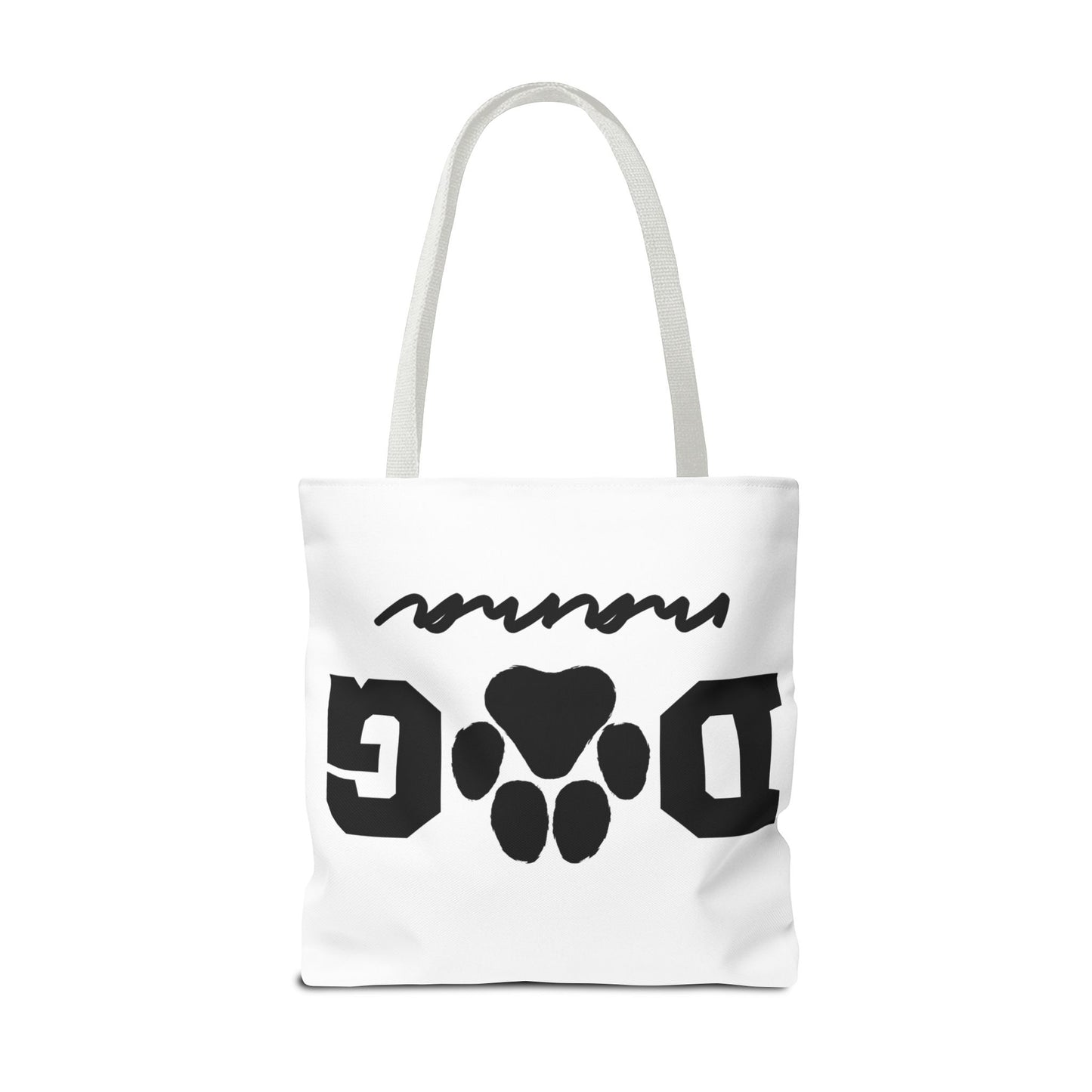 Dog Mama Tote Bag — Paw Print Canvas Tote for Pet Moms