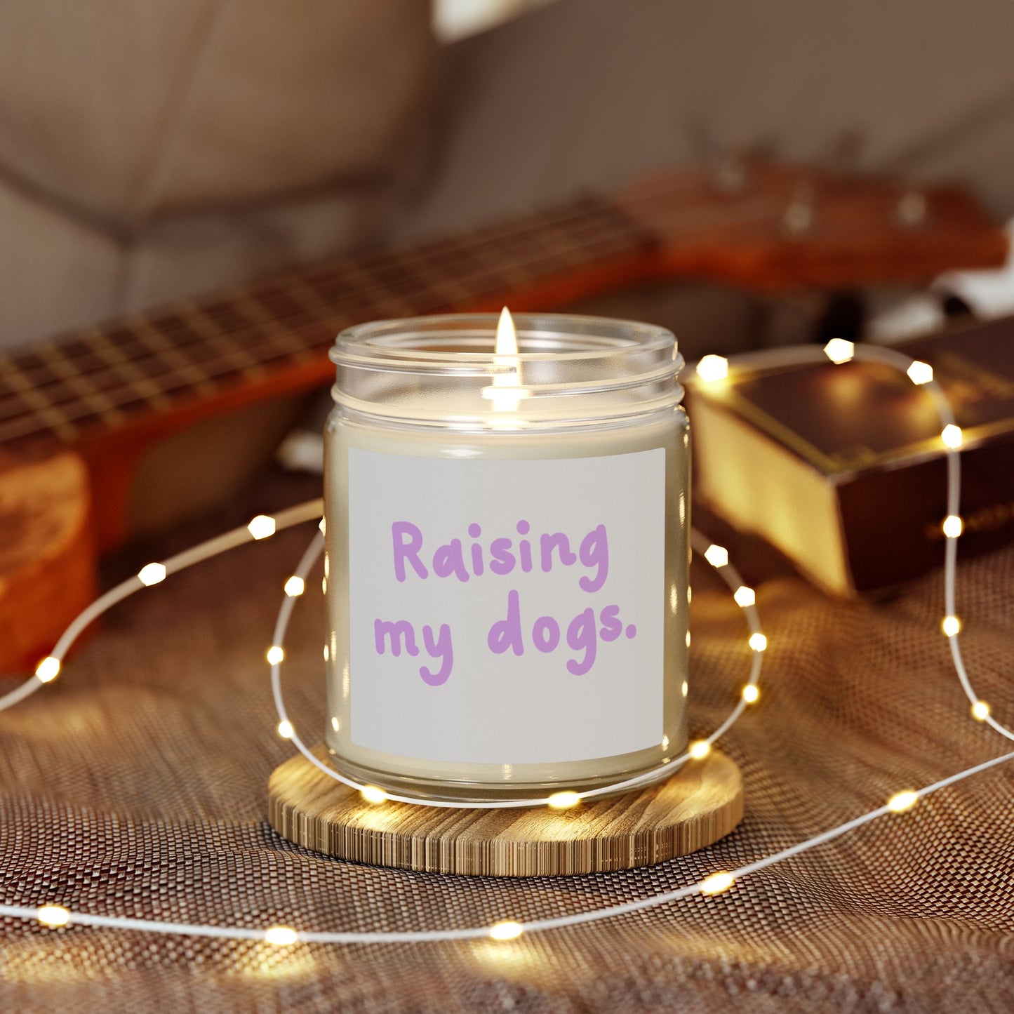 Raising My Dogs Scented Candle — Coconut Apricot Wax (4oz & 9oz)