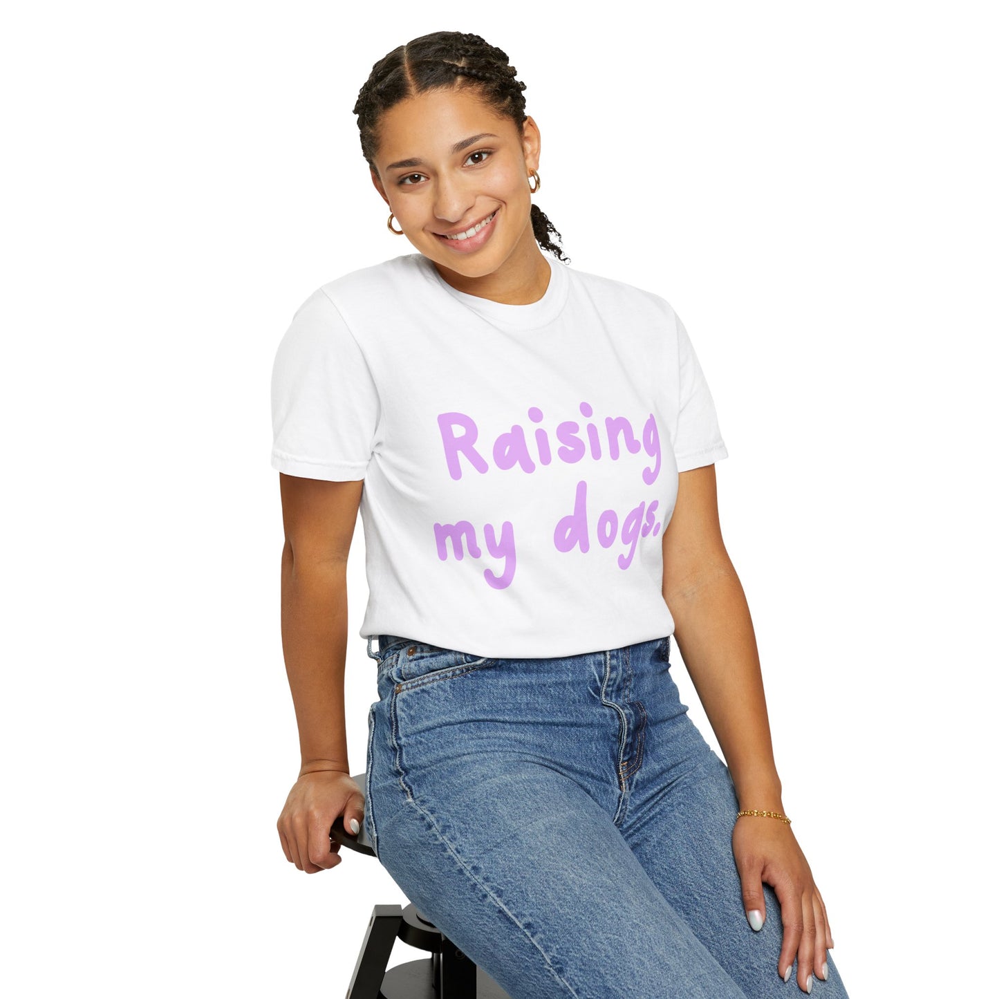 Raising My Dogs T-Shirt — Cute Pastel Dog Mom Tee