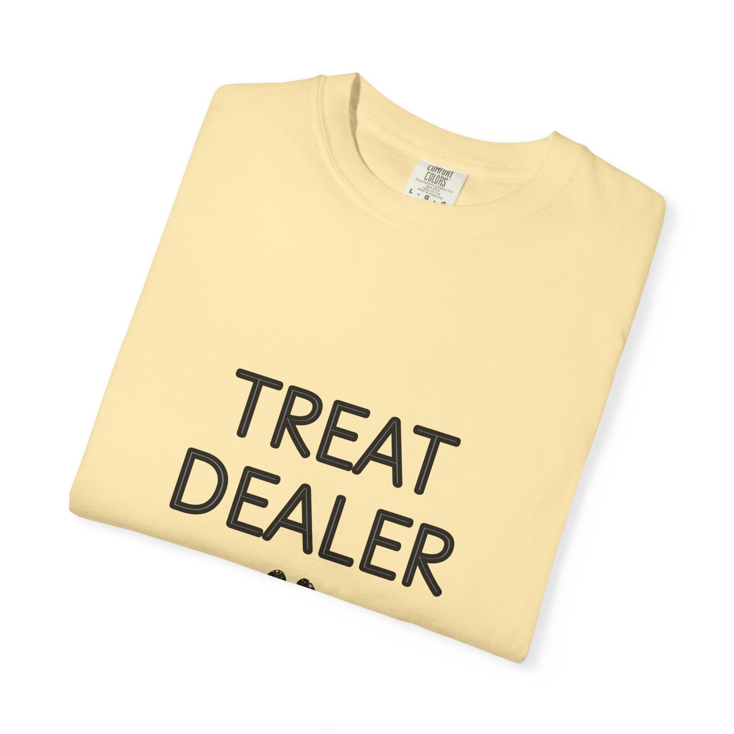 Treat Dealer T-Shirt — Funny Dog Lover Tee with Paw Print