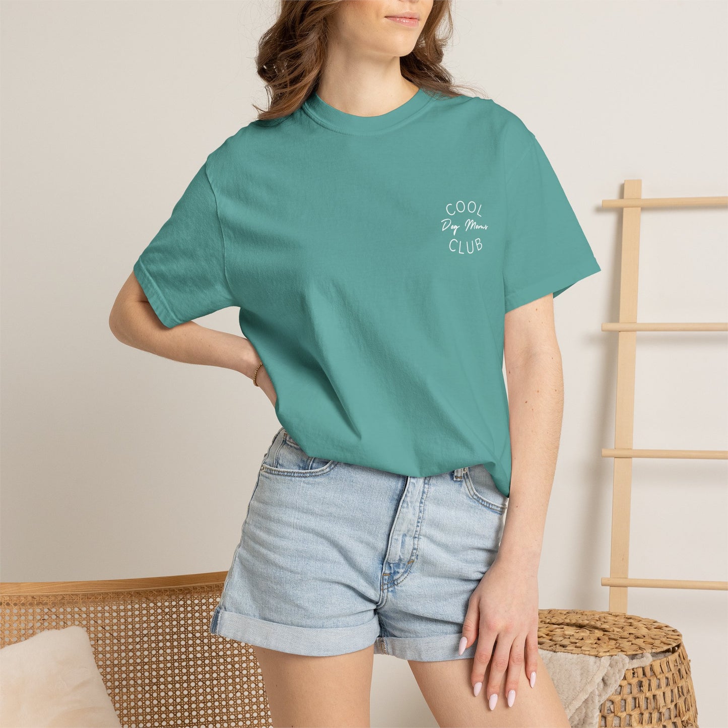 Cool Dog Moms Club T-Shirt — White Print
