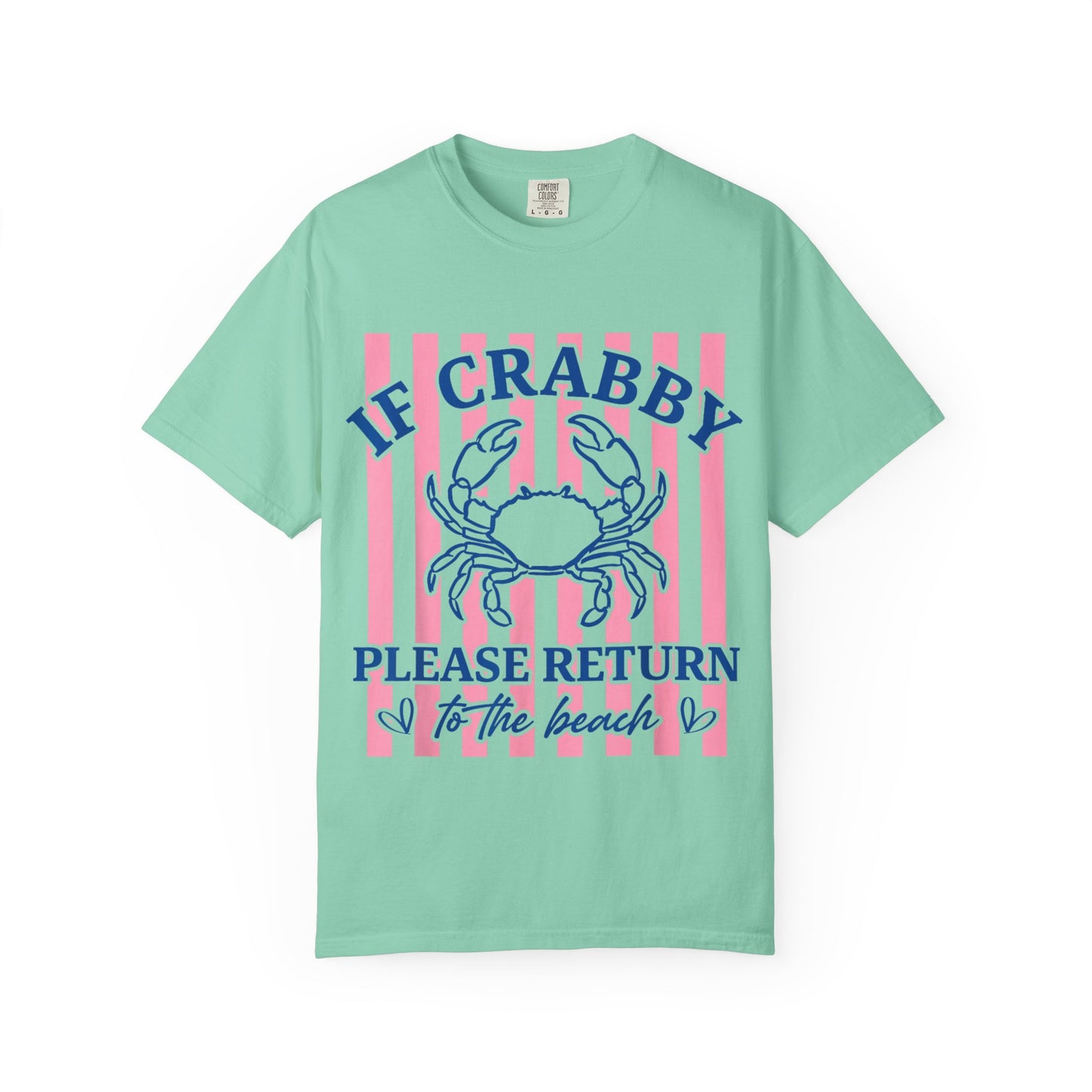 If Crabby Please Return to the Beach T-Shirt — Cute Crab Summer Tee