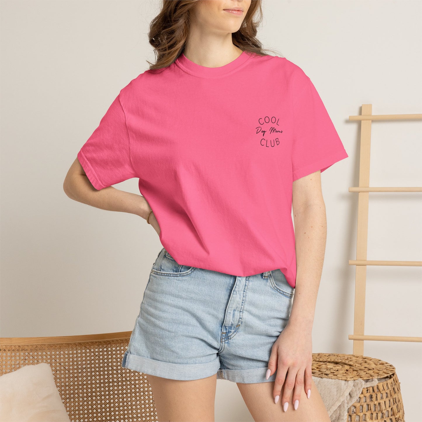 Cool Dog Moms Club T-Shirt- Black Print