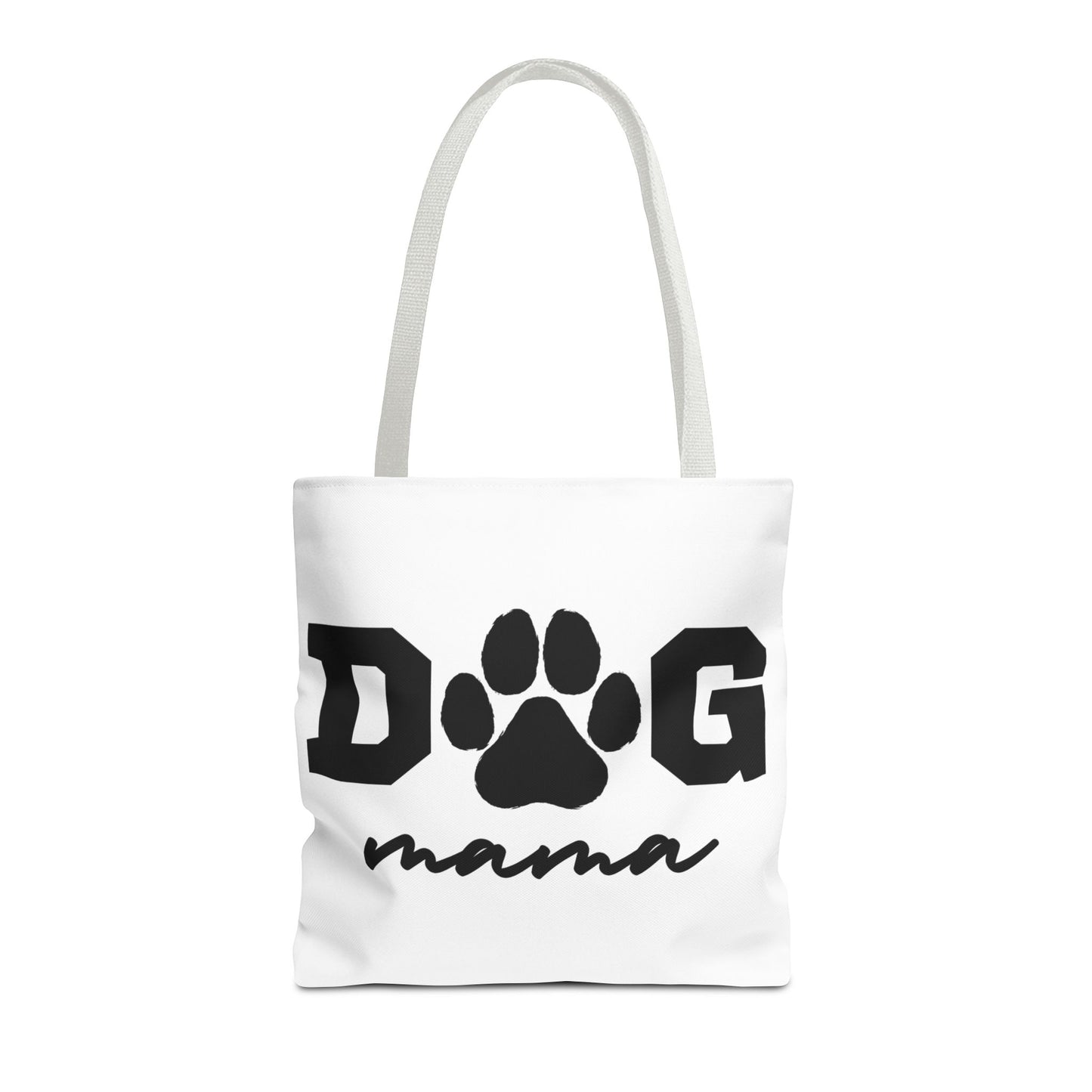 Dog Mama Tote Bag — Paw Print Canvas Tote for Pet Moms