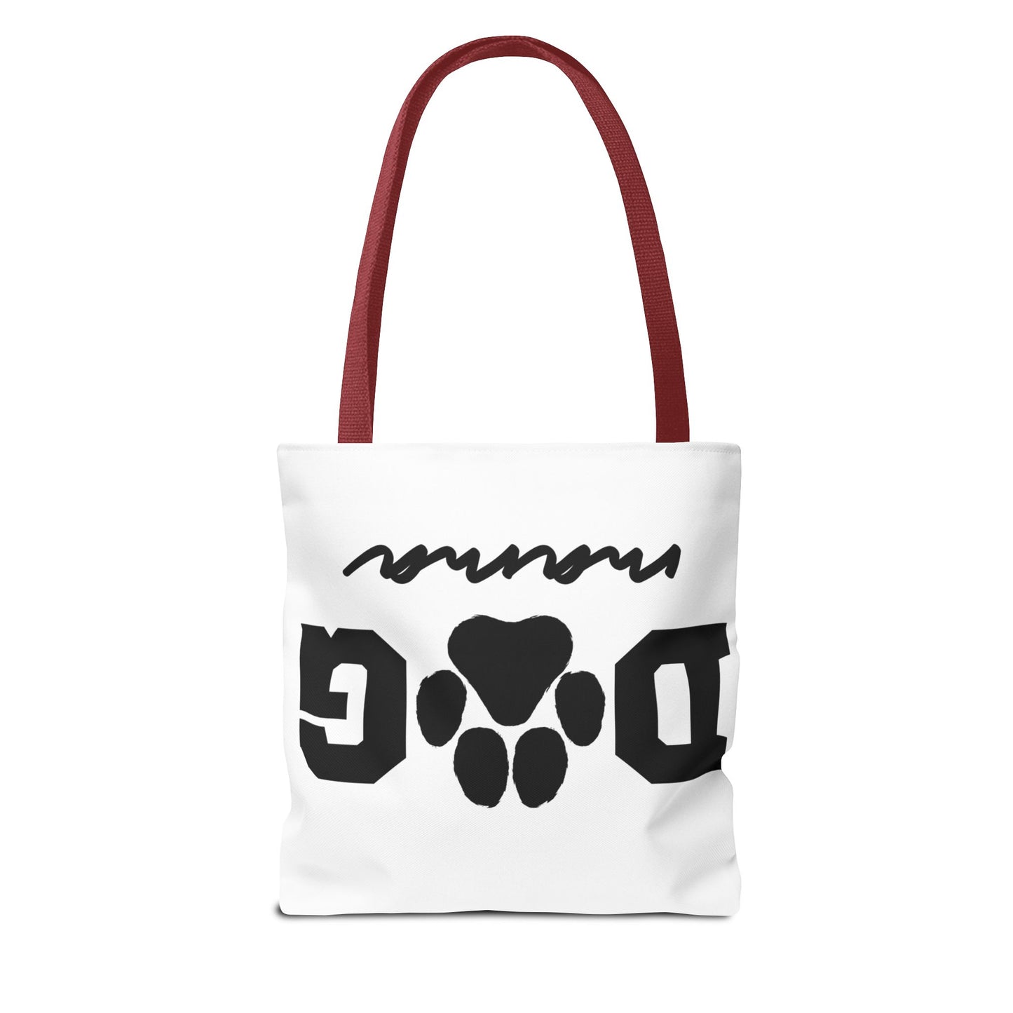 Dog Mama Tote Bag — Paw Print Canvas Tote for Pet Moms