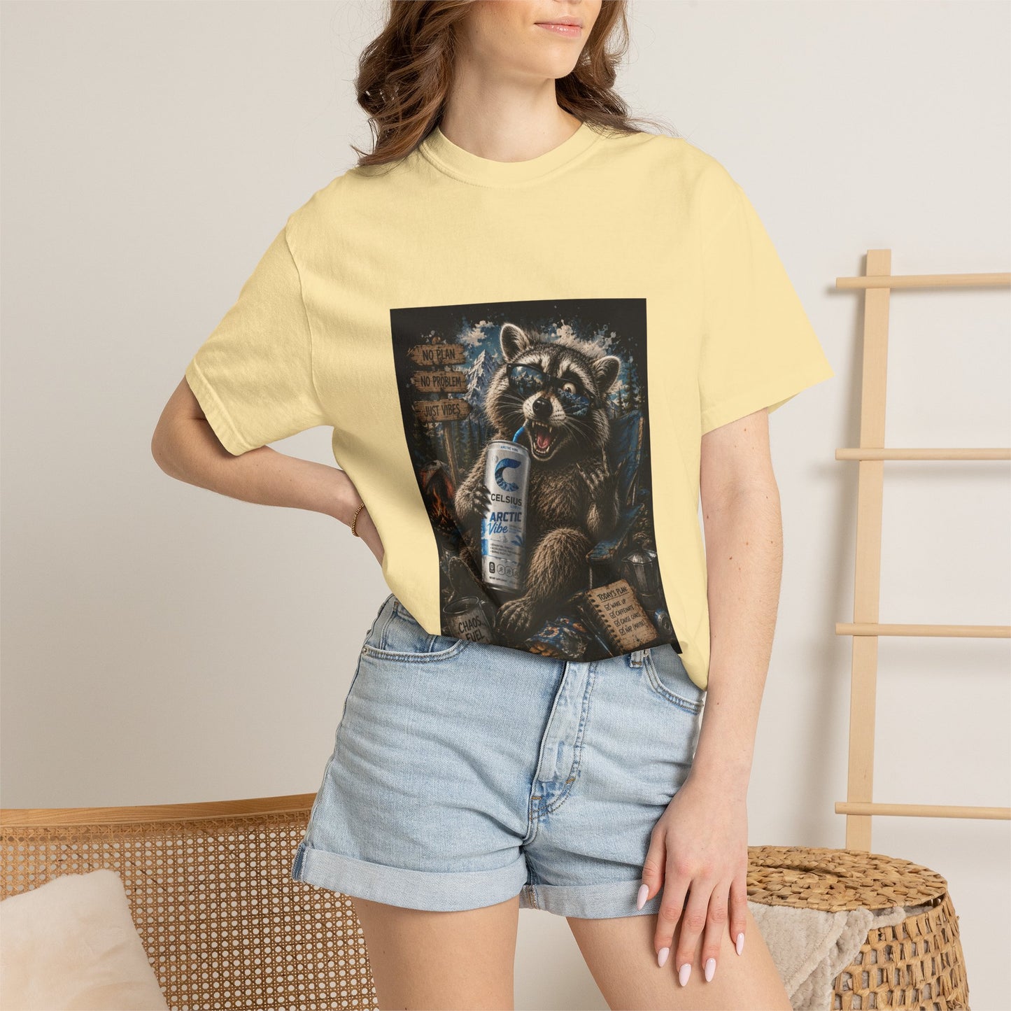 Raccoon Mischief Graphic T-Shirt — Arctic Vibe Celsius