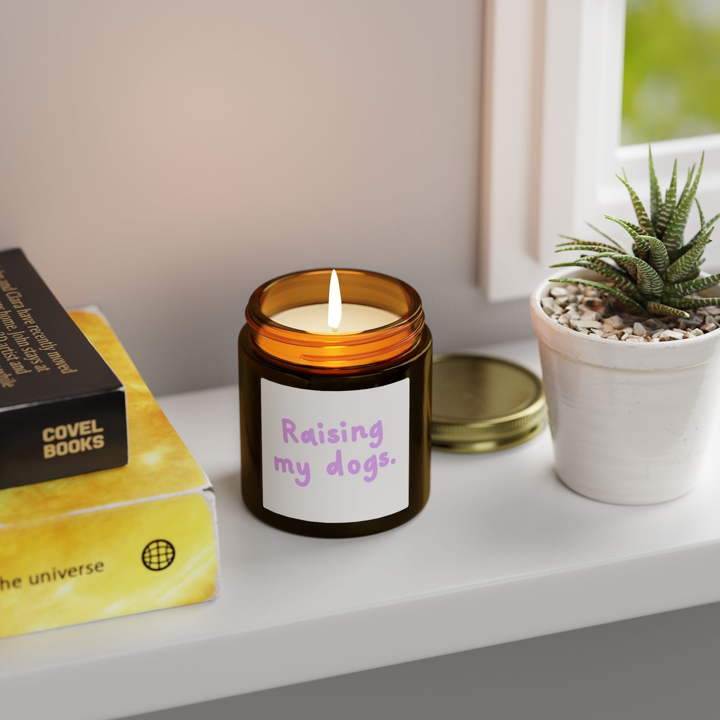 Raising My Dogs Scented Candle — Coconut Apricot Wax (4oz & 9oz)