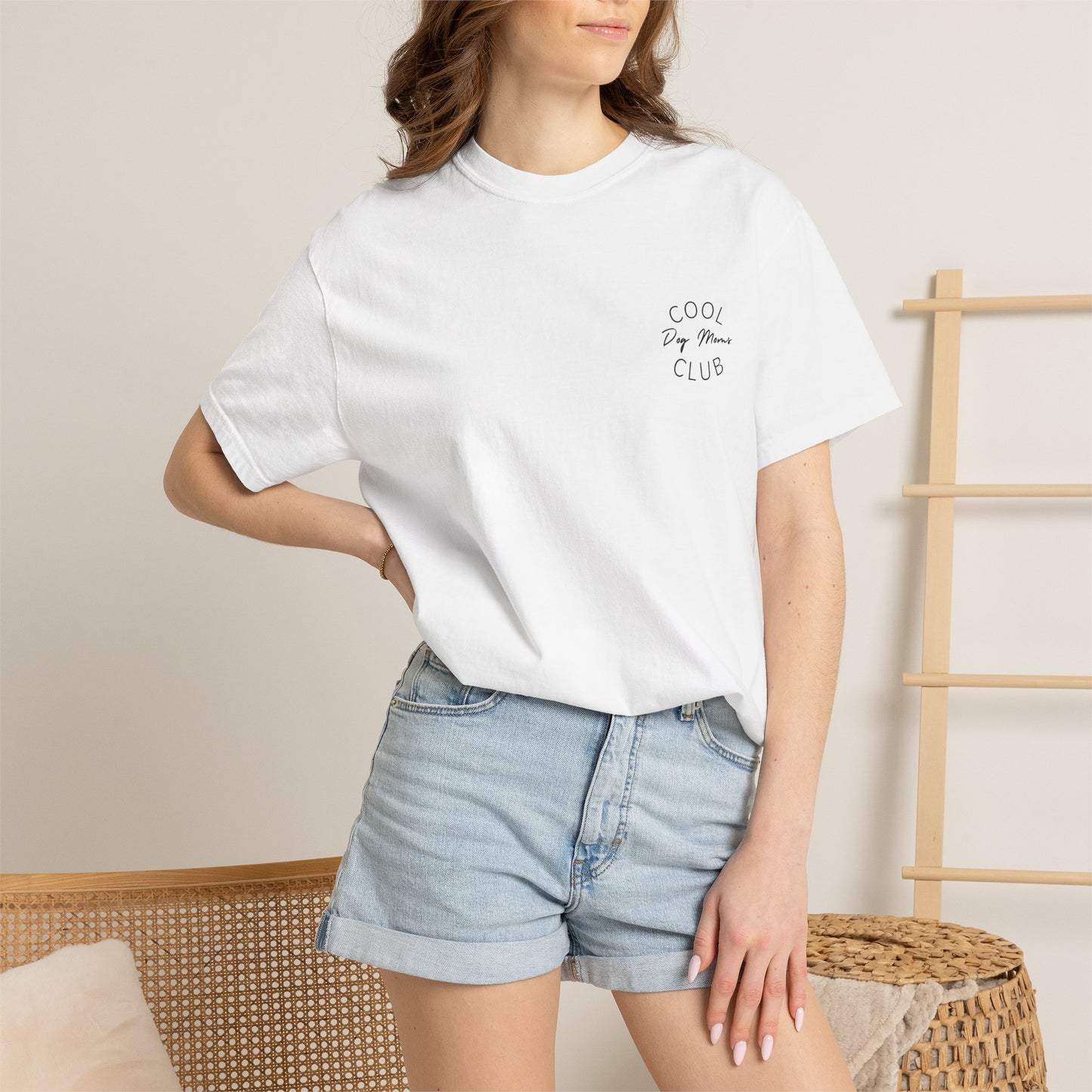 Cool Dog Moms Club T-Shirt- Black Print