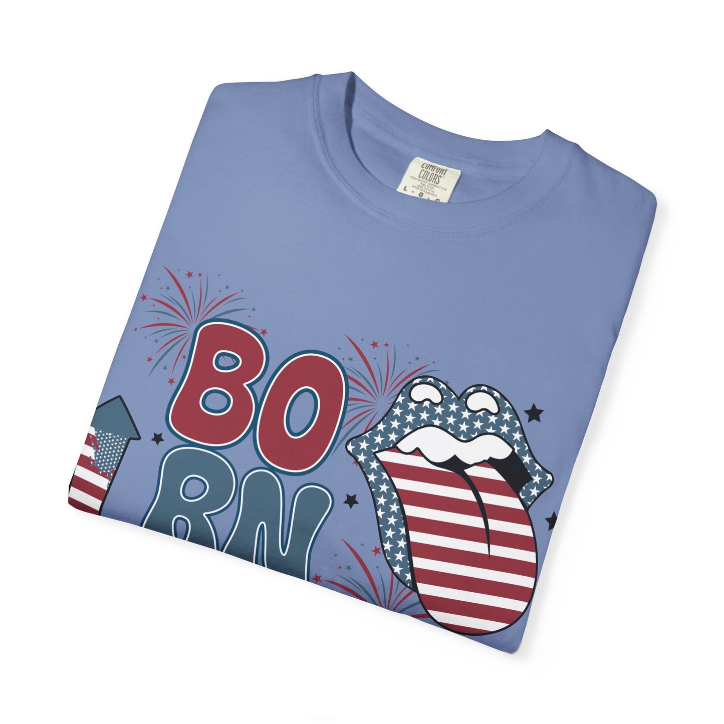 Born in the USA Patriotic T-Shirt — 4th of July American Flag Design