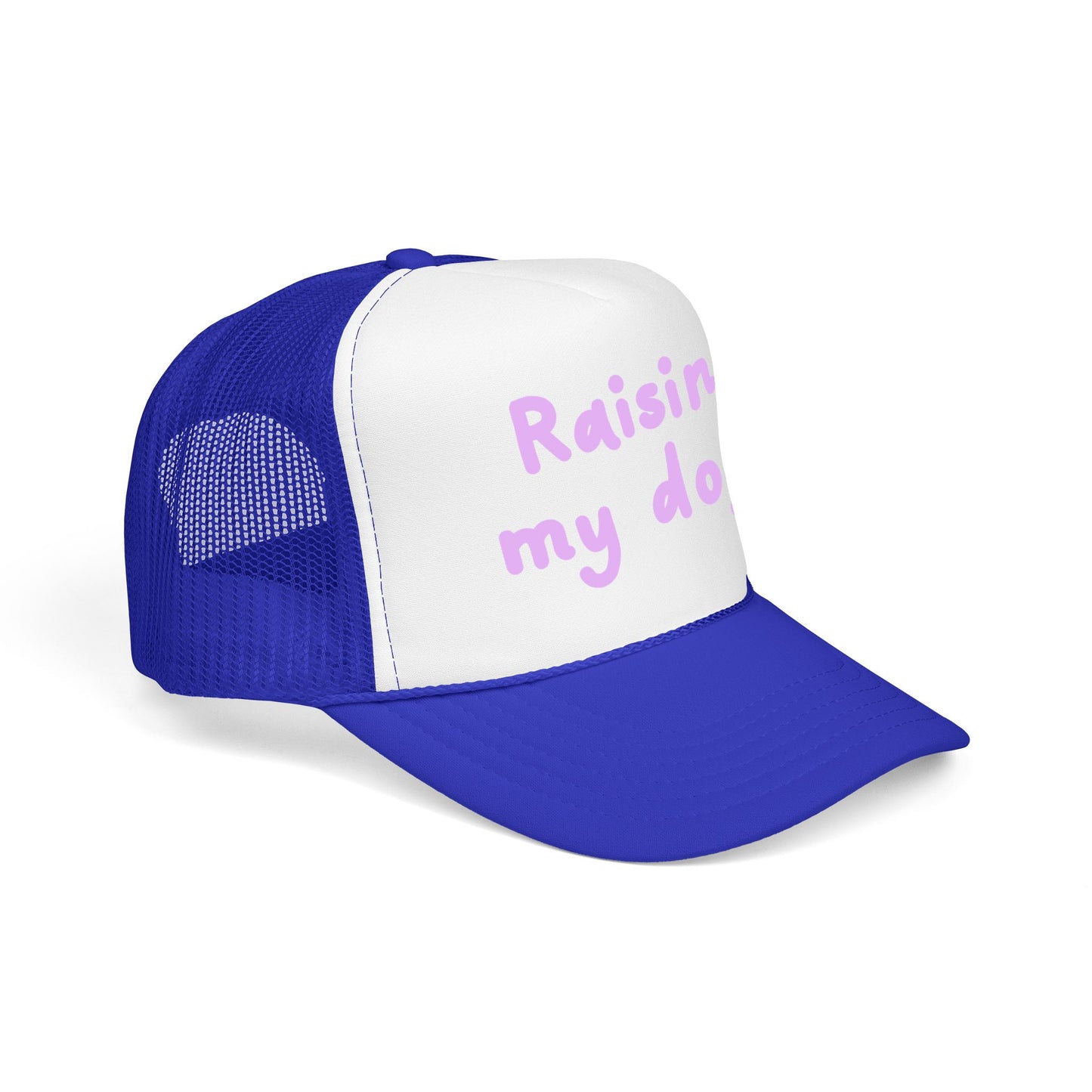 Raising My Dogs Foam Trucker Hat — Cute Pastel Pet Mom Cap