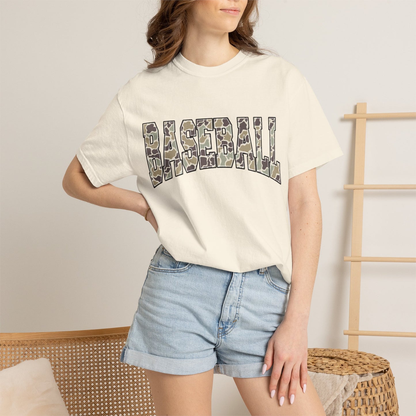 Baseball Camo Graphic T-Shirt