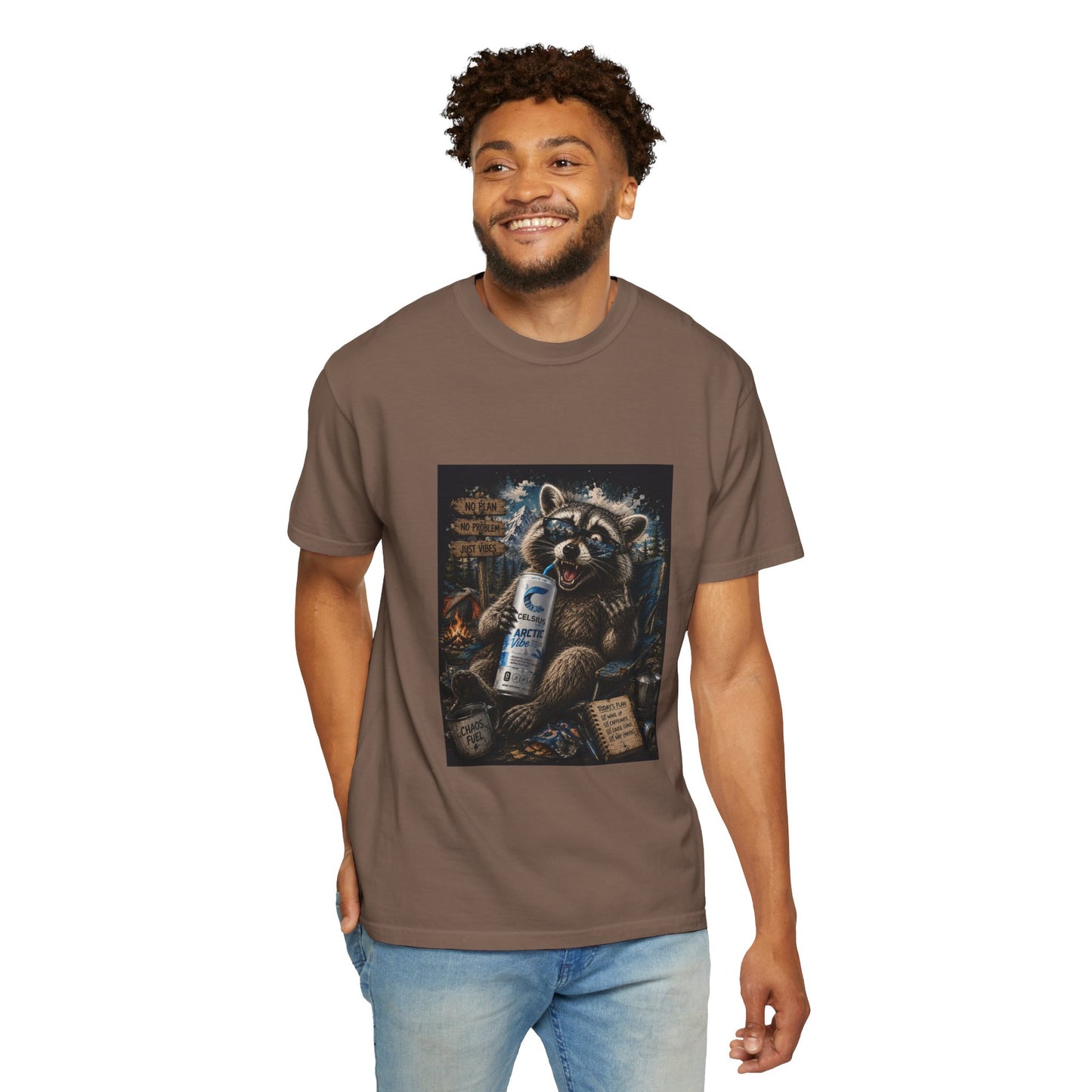 Raccoon Mischief Graphic T-Shirt — Arctic Vibe Celsius