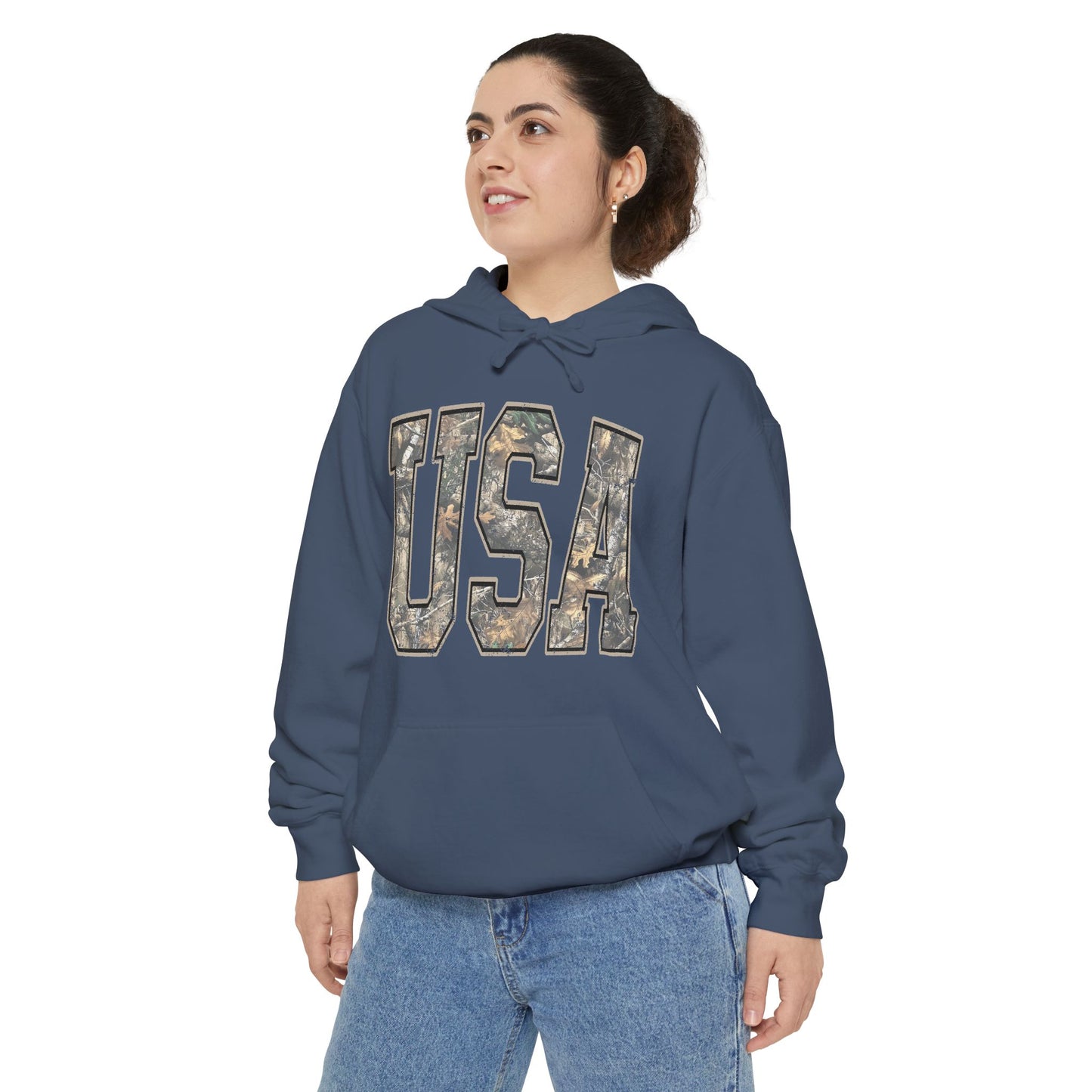 USA Camo Hoodie — Military-Inspired Patriotic Pullover