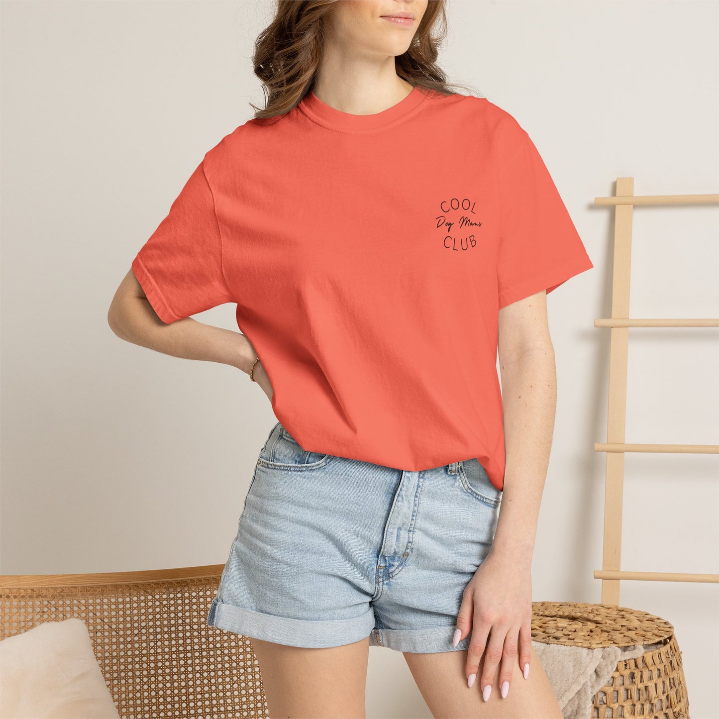 Cool Dog Moms Club T-Shirt- Black Print