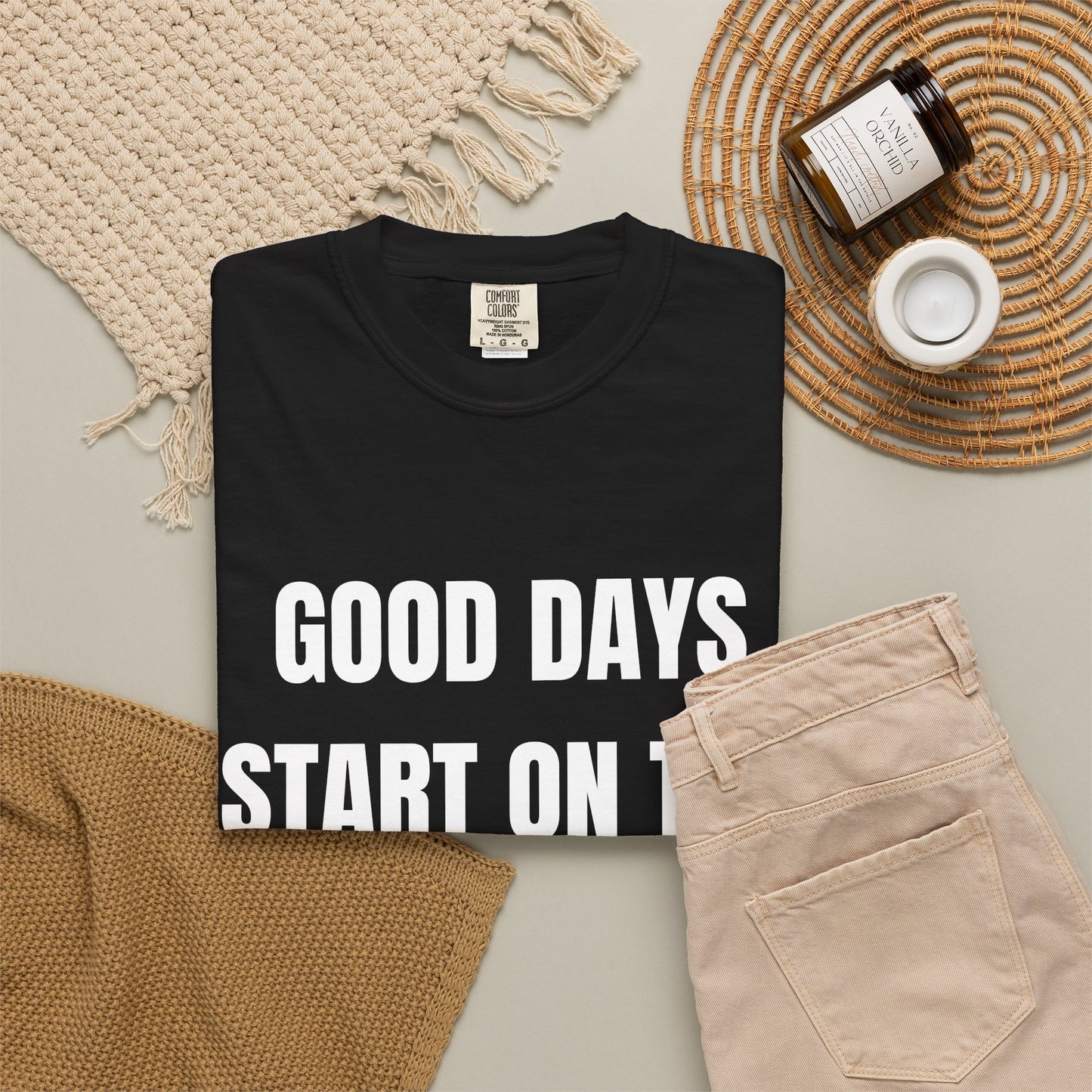 Good Days Start on the Green- Golf Tee
