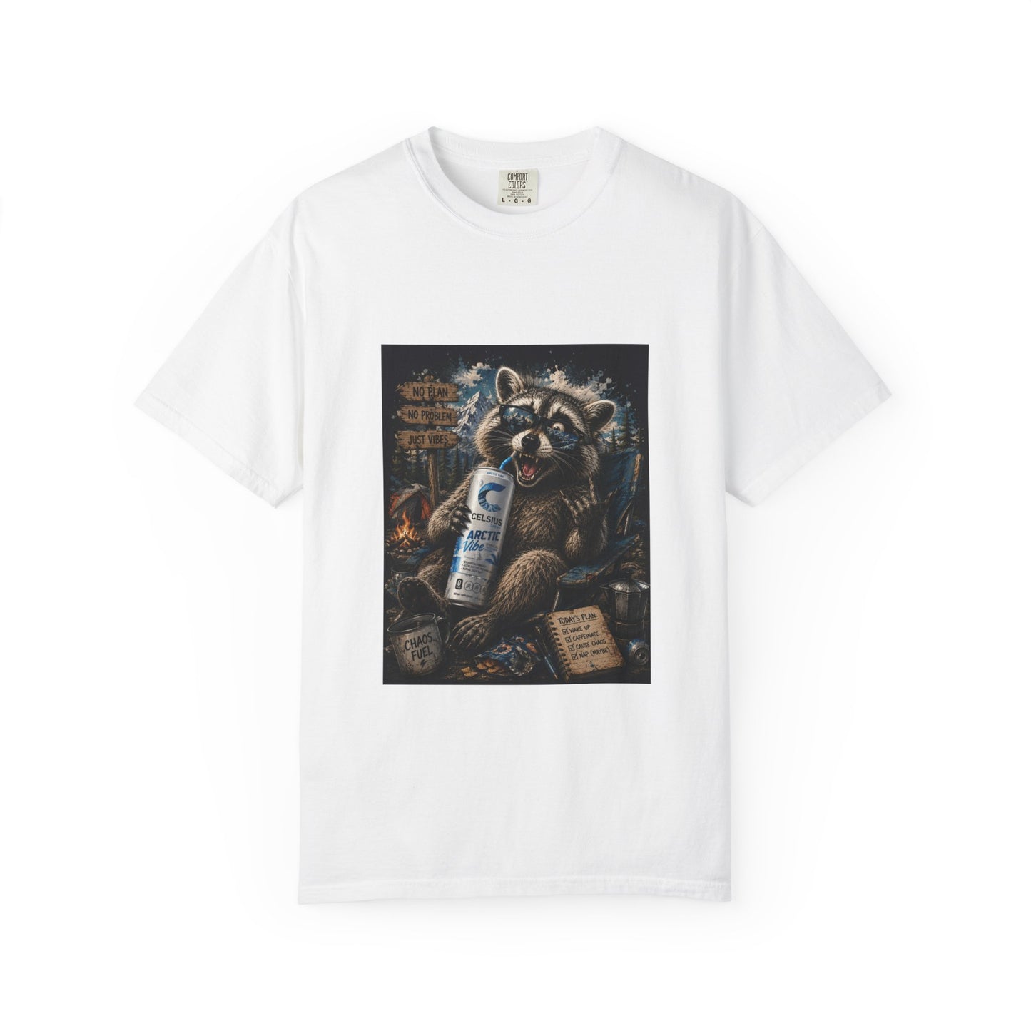 Raccoon Mischief Graphic T-Shirt — Arctic Vibe Celsius