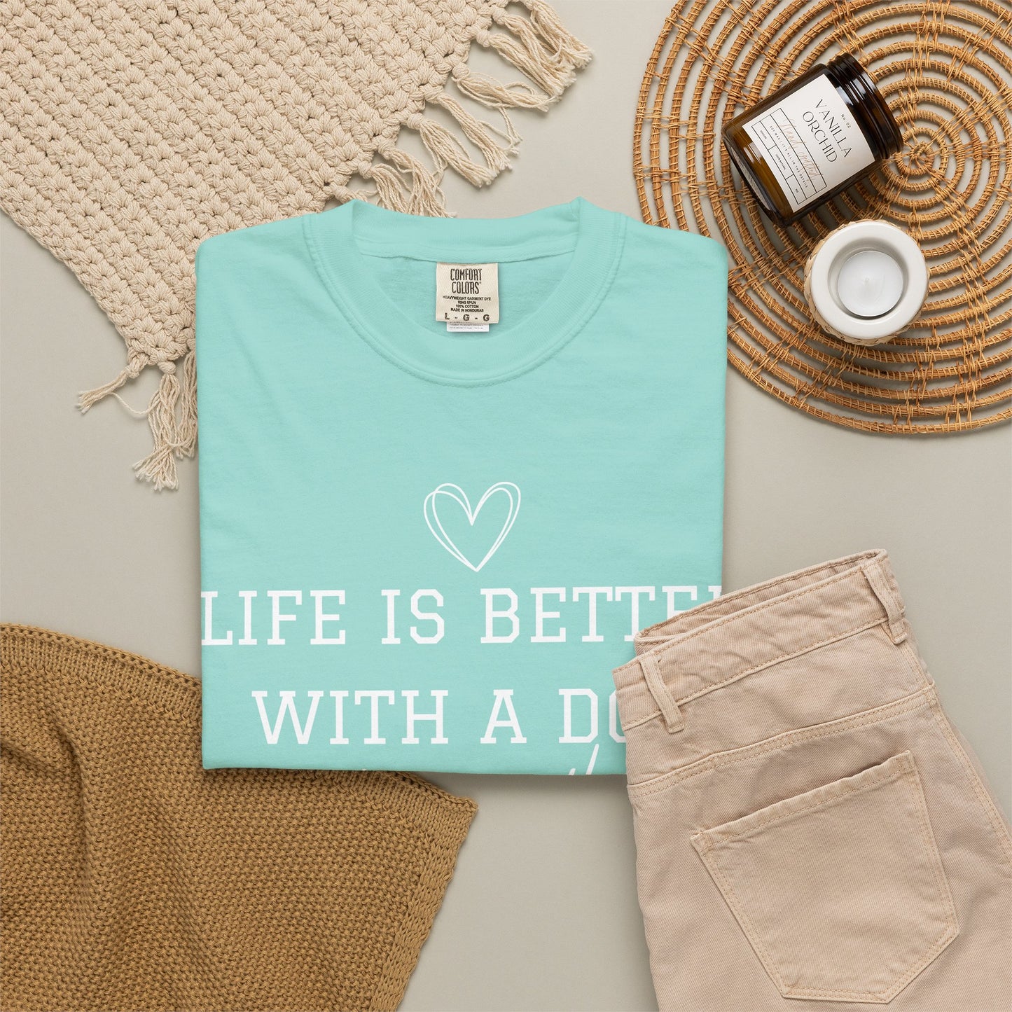 Dog Lover T-Shirt — "Life Is Better With A Dog or Two or Three" Graphic Tee