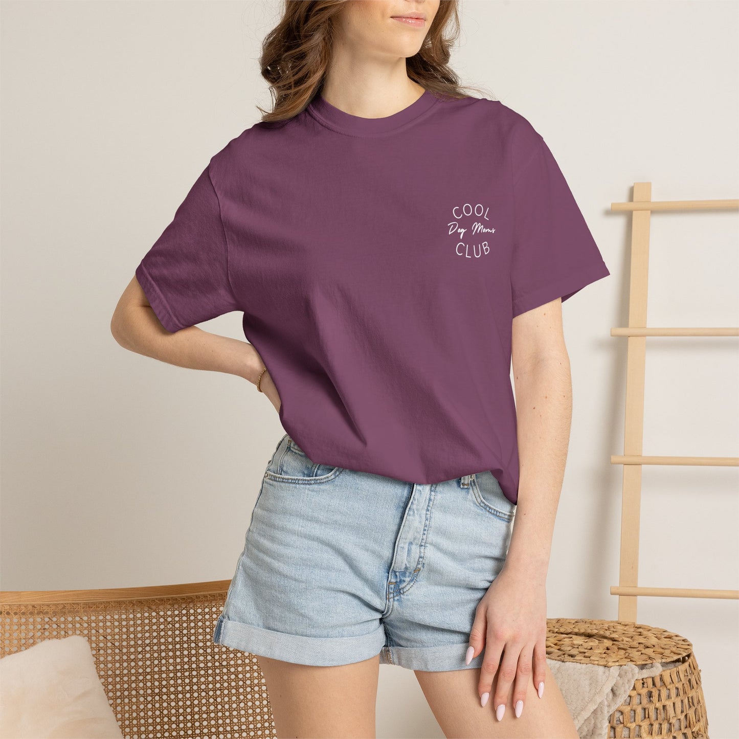 Cool Dog Moms Club T-Shirt — White Print