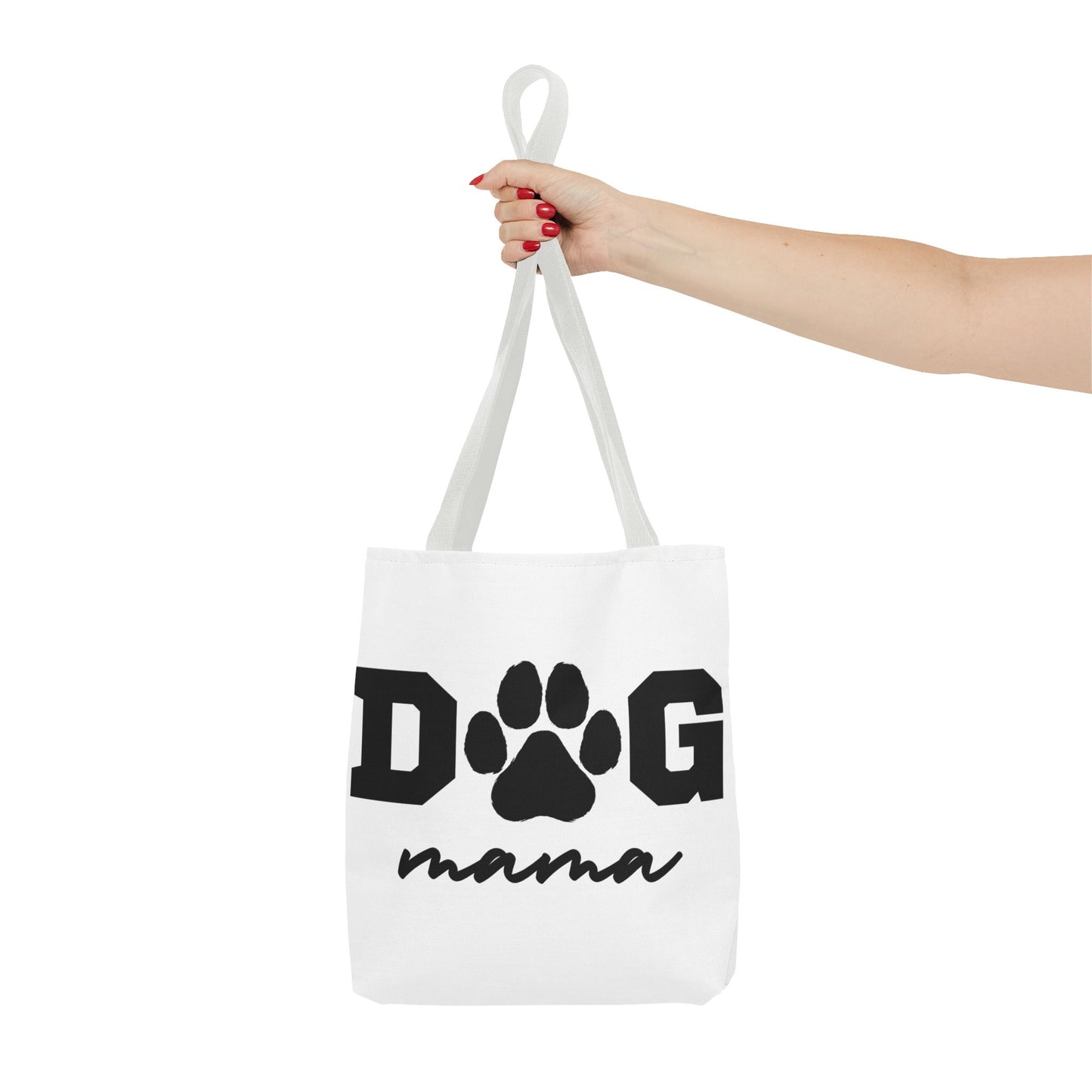 Dog Mama Tote Bag — Paw Print Canvas Tote for Pet Moms