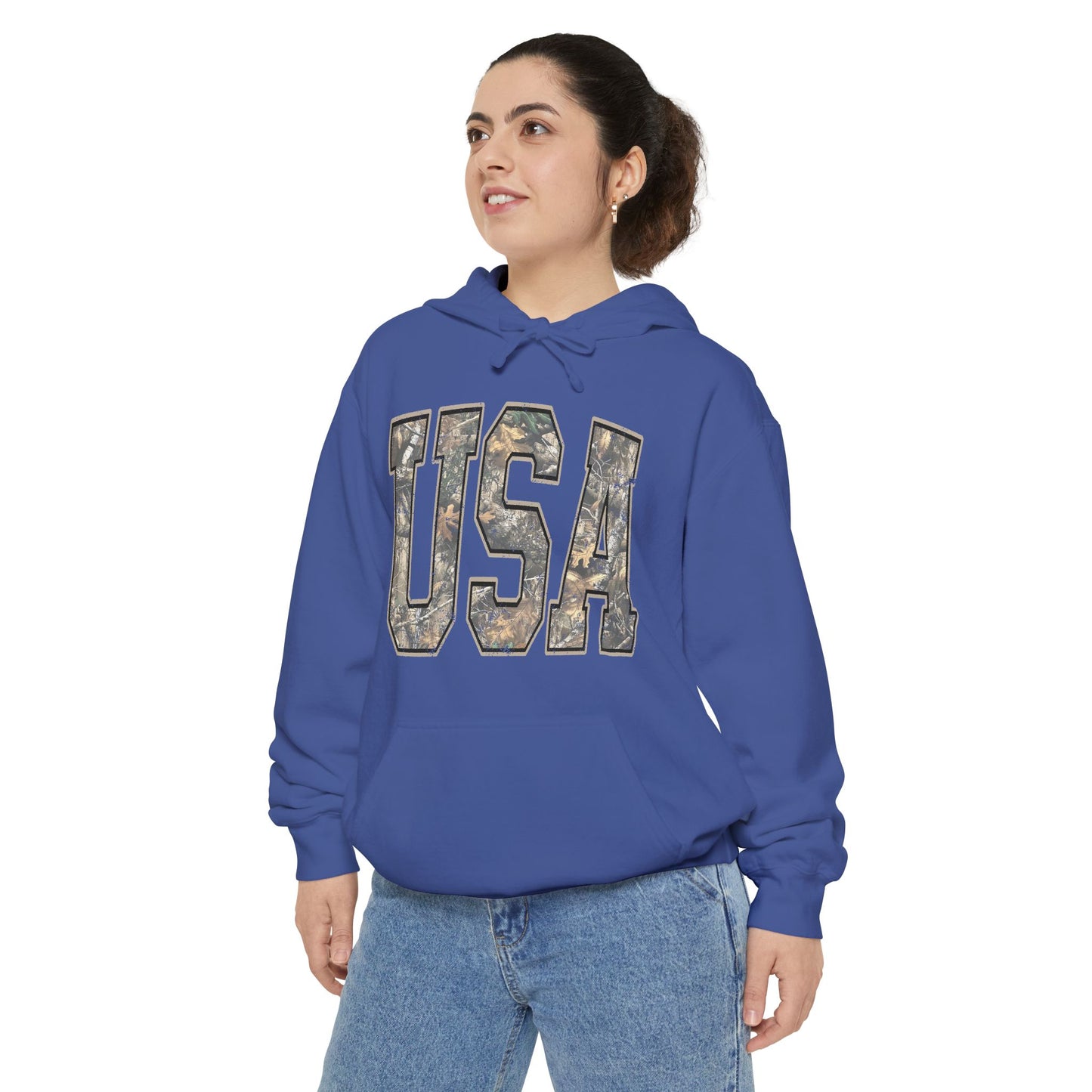 USA Camo Hoodie — Military-Inspired Patriotic Pullover