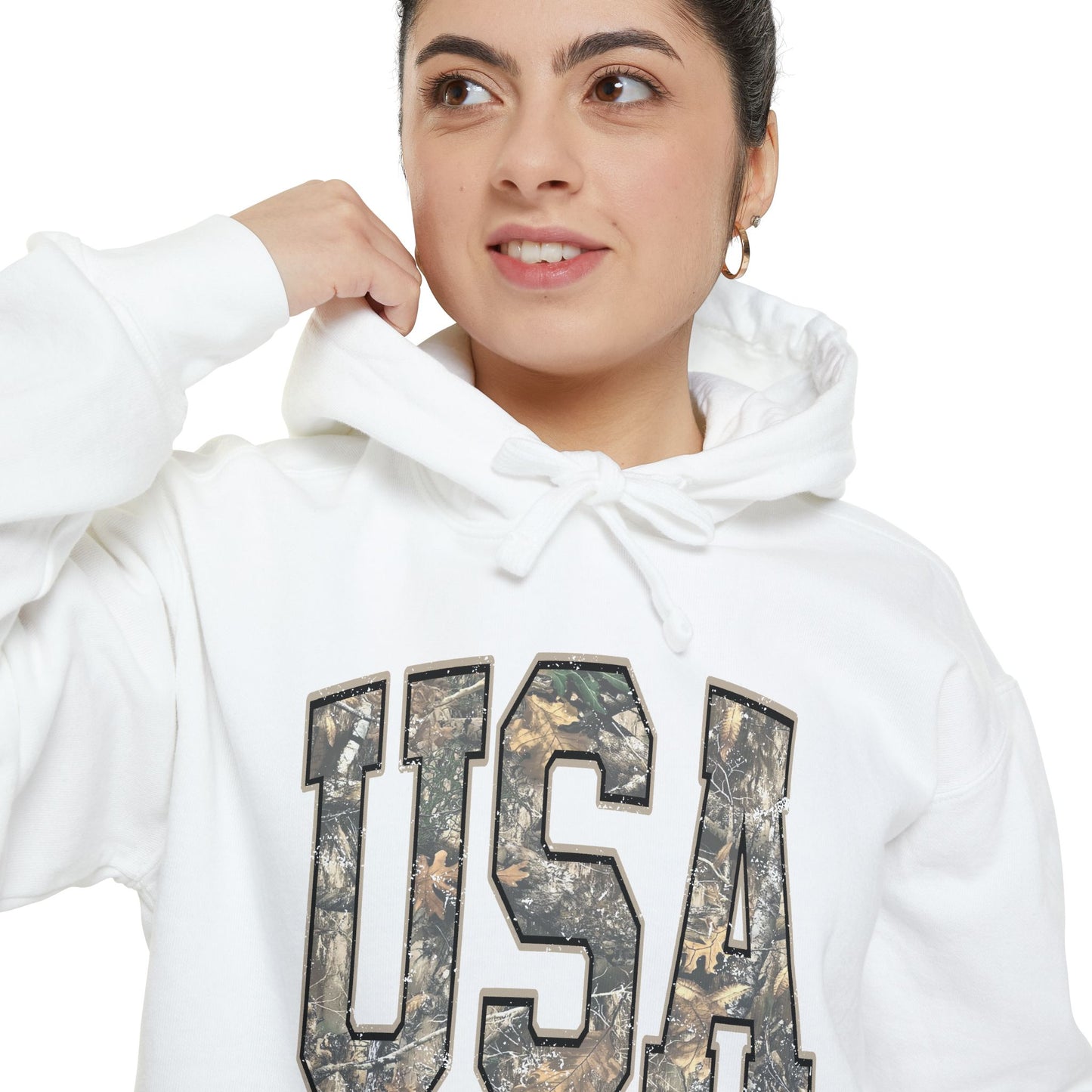 USA Camo Hoodie — Military-Inspired Patriotic Pullover
