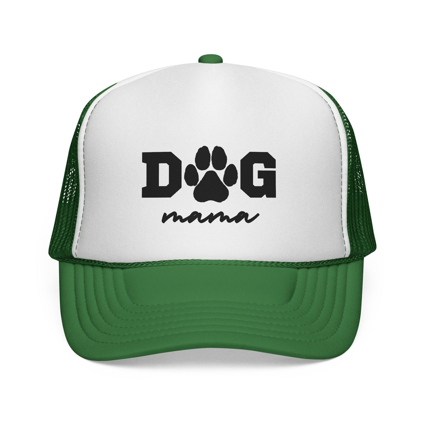 Dog Mama Trucker Hat – Paw Print Mesh Cap for Dog Lovers