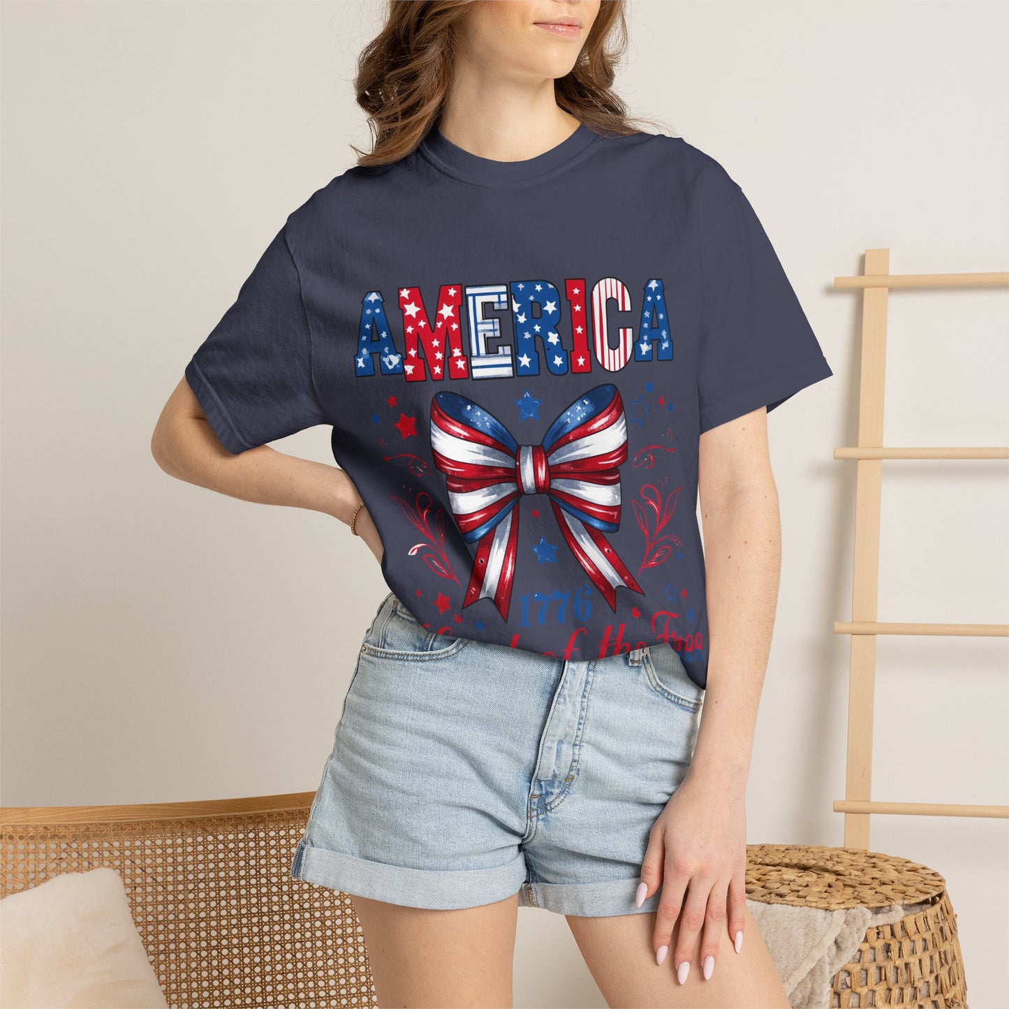 America 1776 'Land of the Free' Patriotic T-Shirt